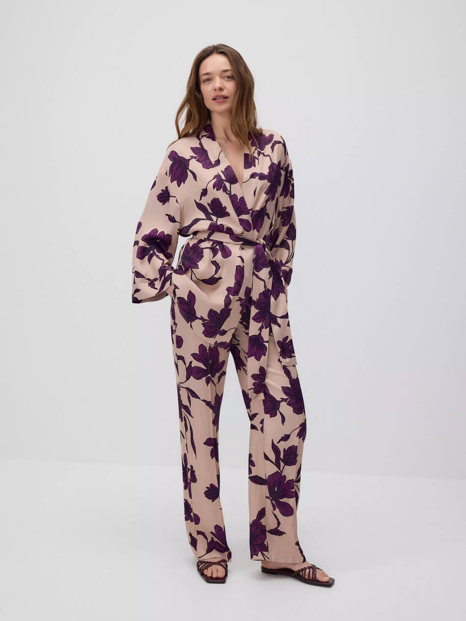 Multicolour Printed Kimono, , large image number 2