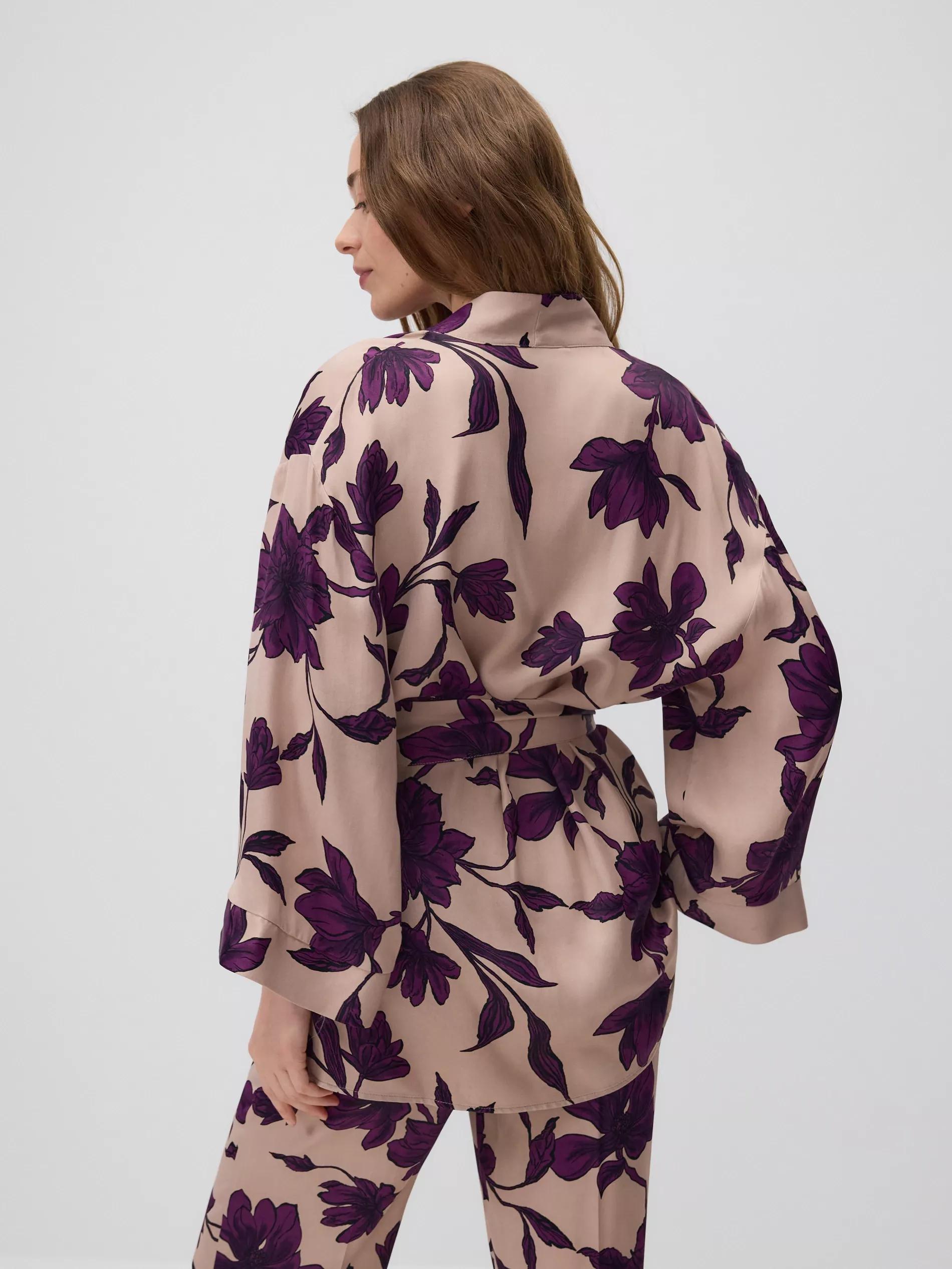 Multicolour Printed Kimono, , large image number 3