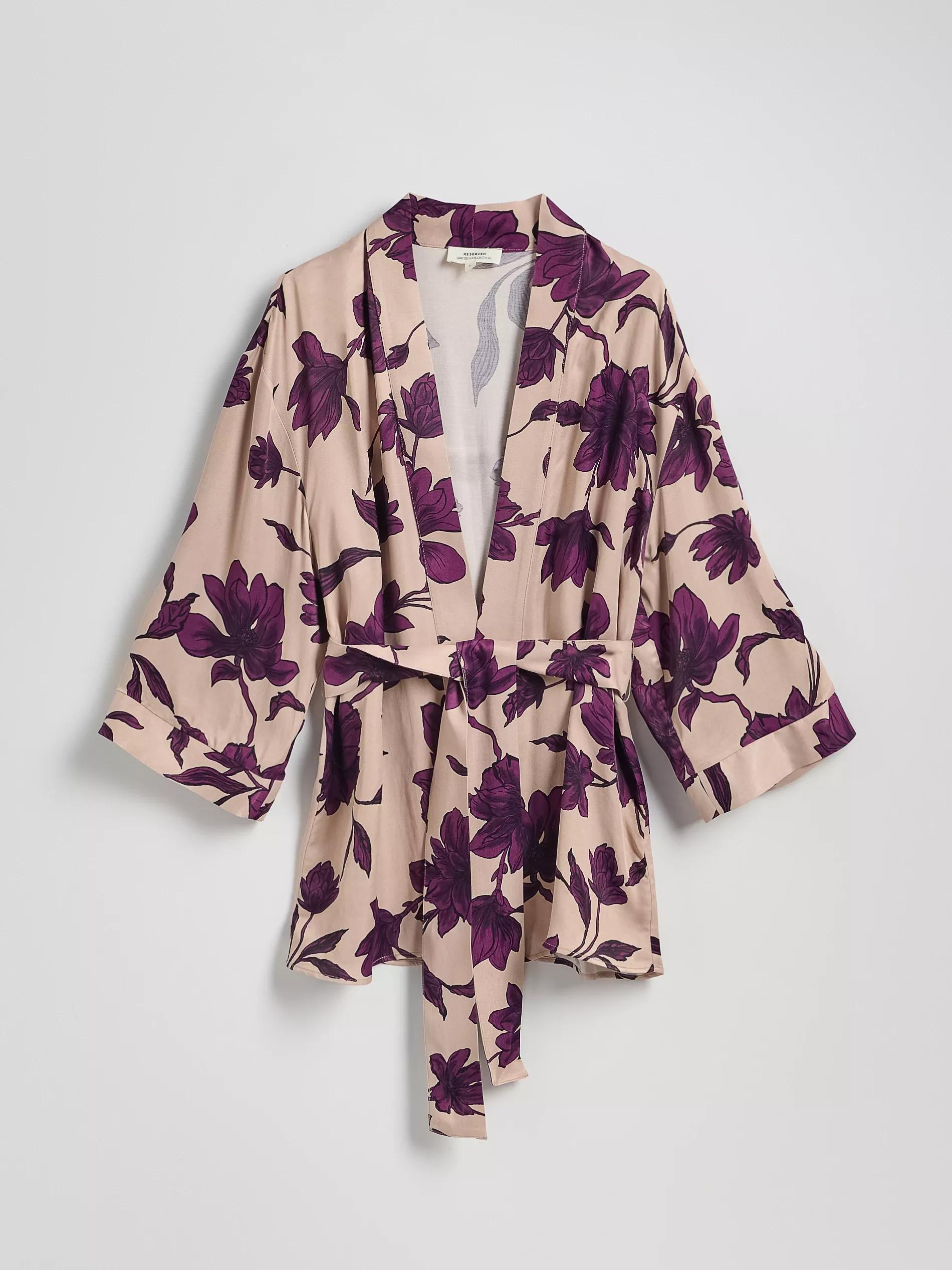 Multicolour Printed Kimono, , large image number 4