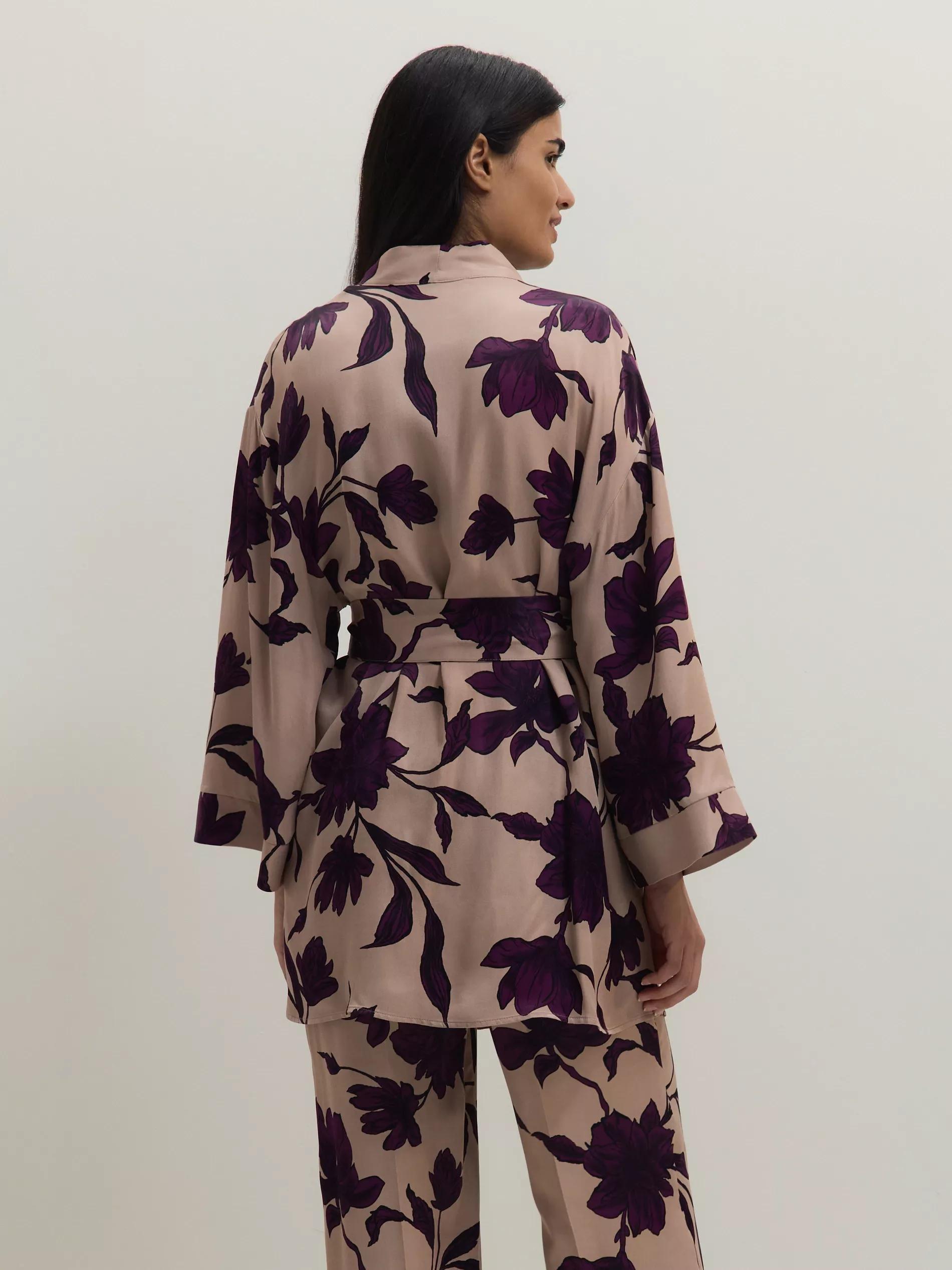 Multicolour Printed Kimono, , large image number 5