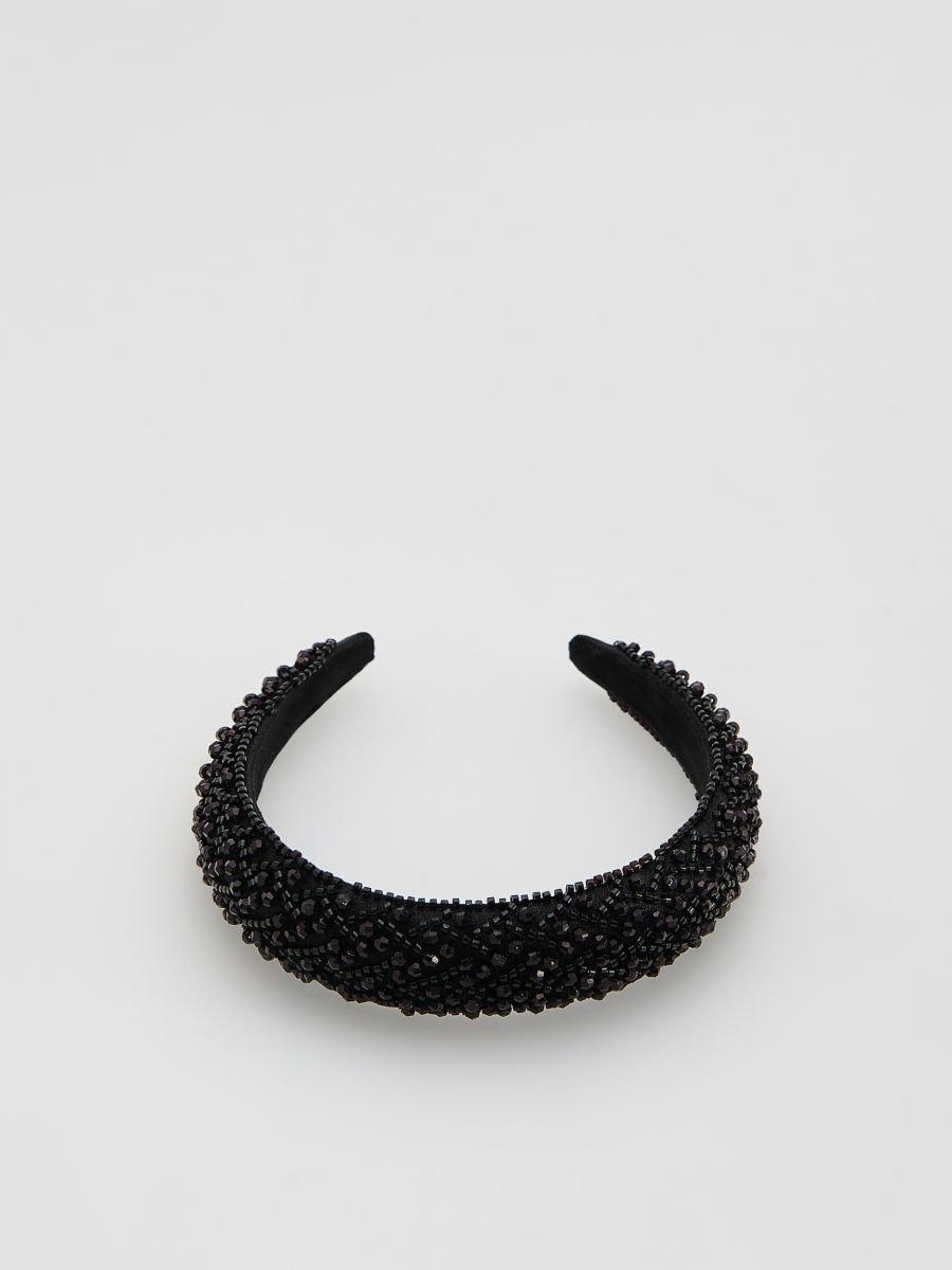Black Hairband, Black, large image number 1
