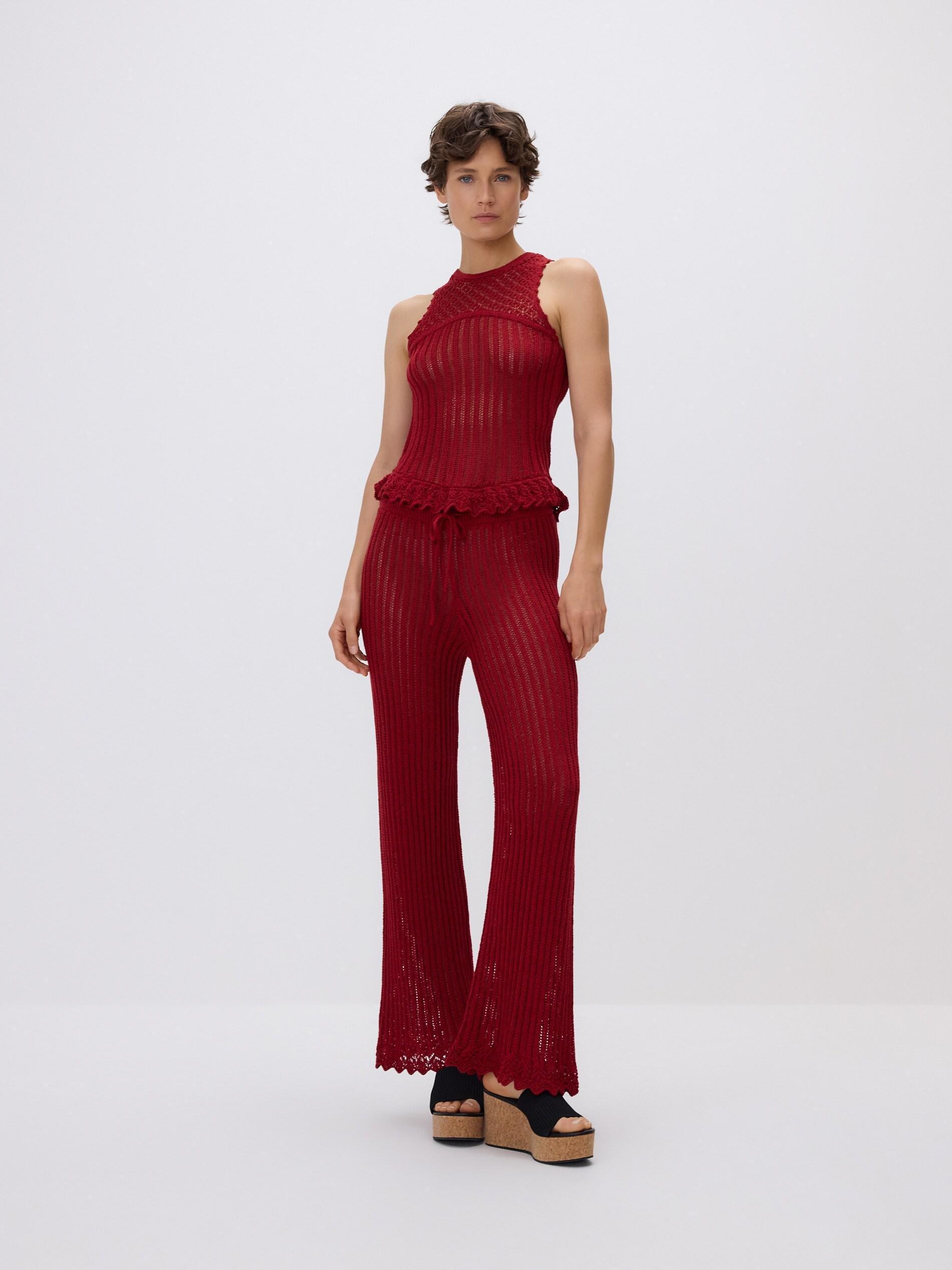 Red Blouse, Red, medium