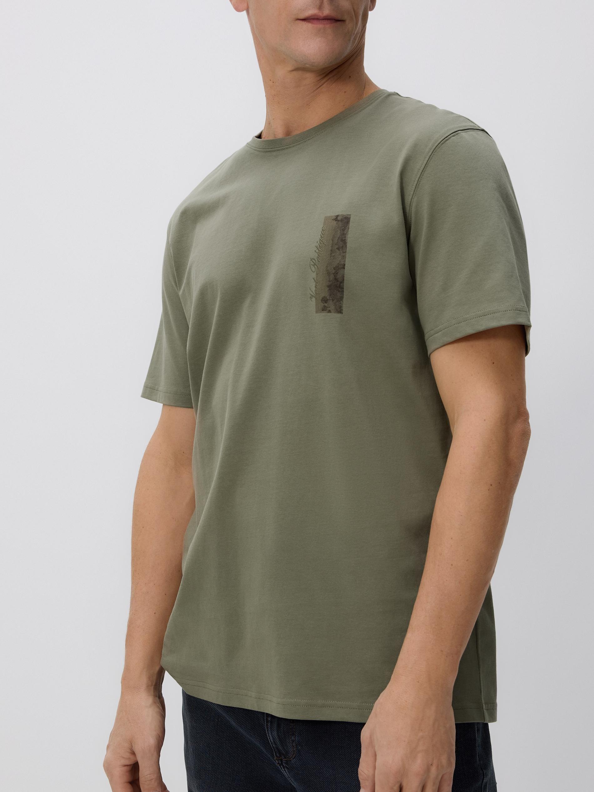 Green Mercerised Organic Cotton Regular Fit T-Shirt, Khaki, medium