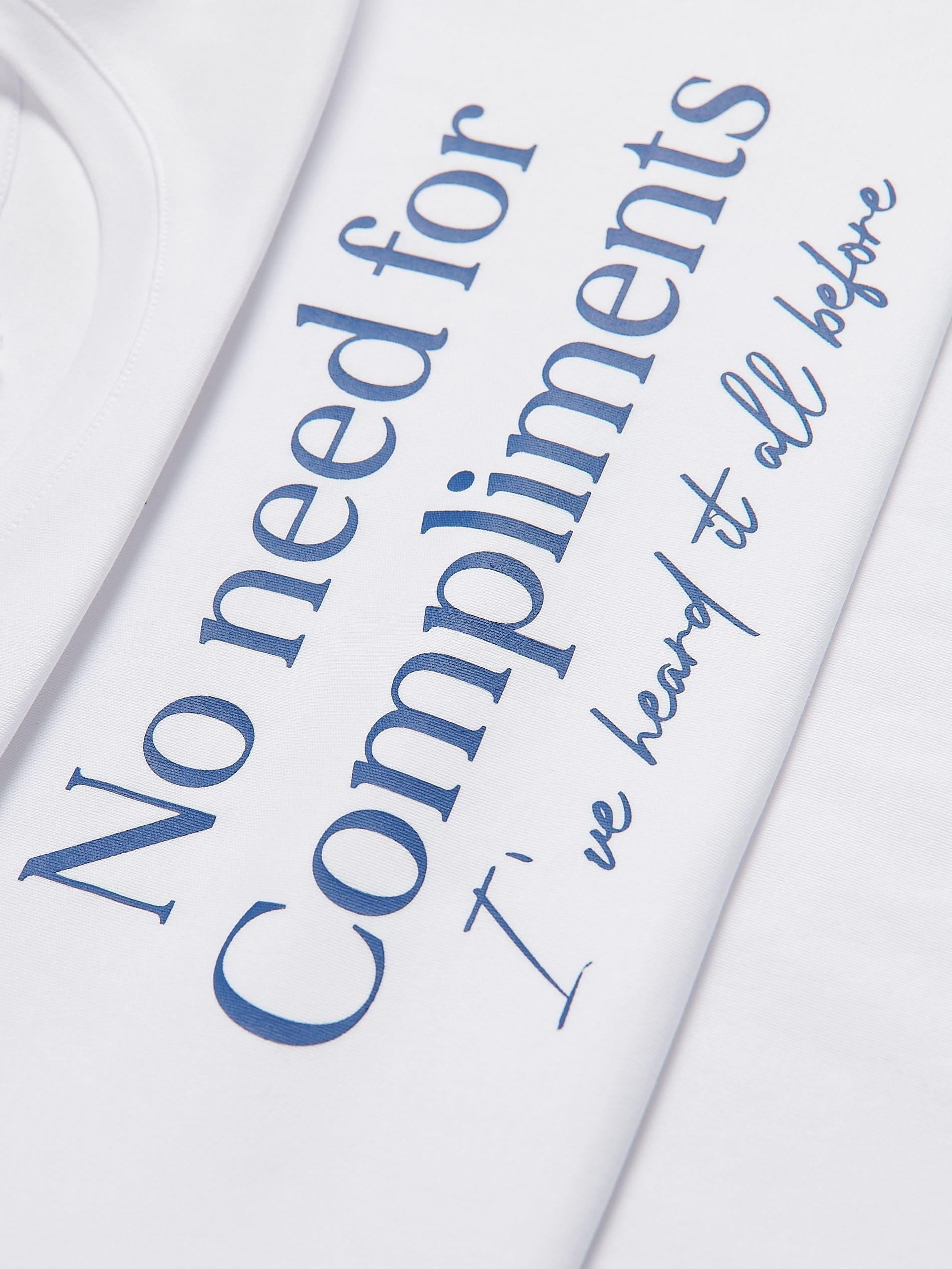 Cream T-Shirt With Print, , large image number 1