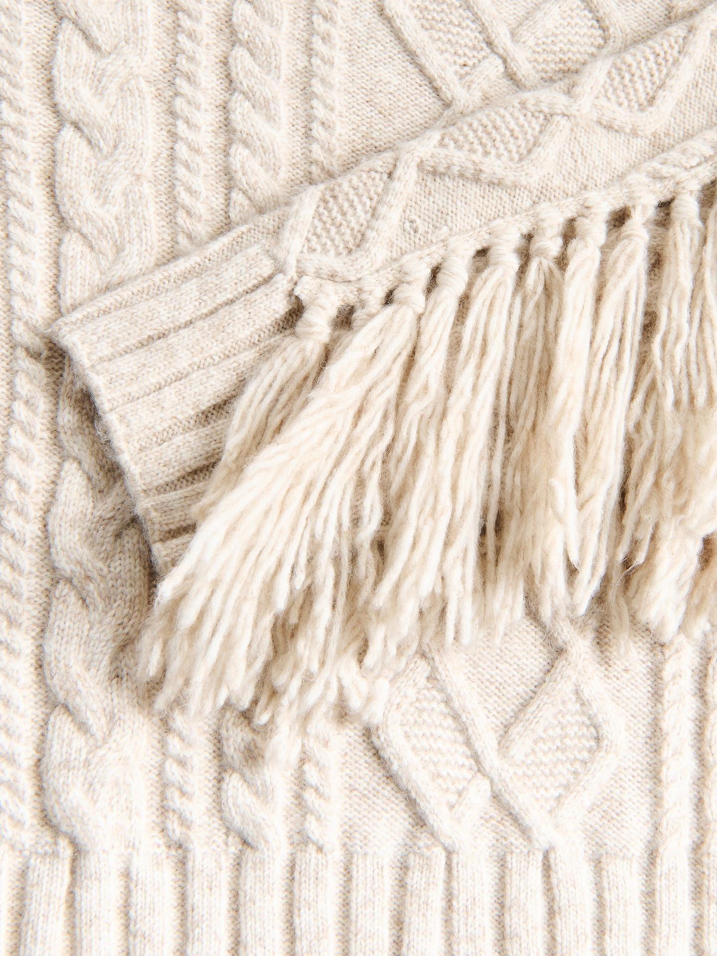 Beige Jumper With Fringes, Beige, large image number 3
