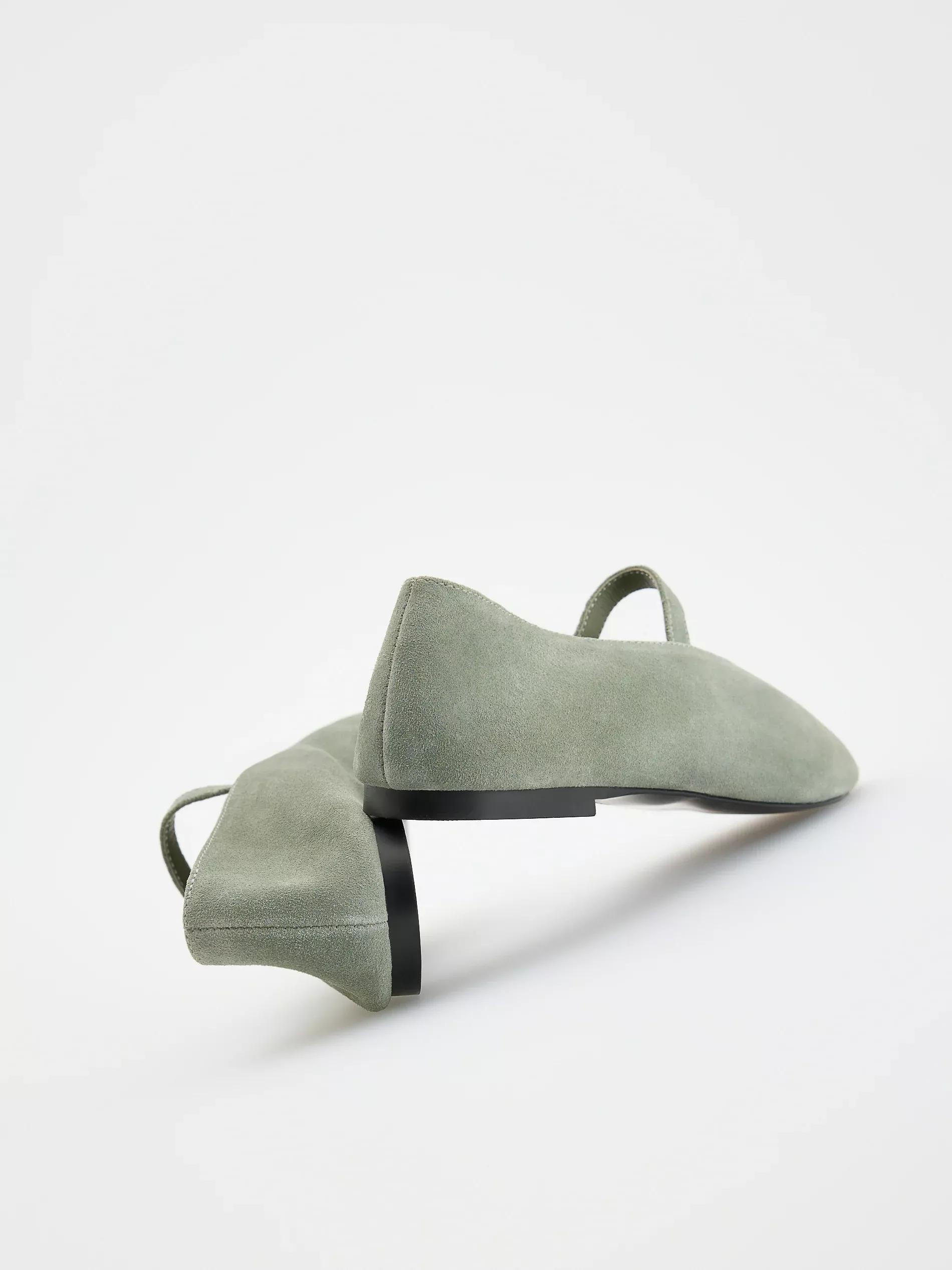Green Suede Ballerinas, , large image number 4