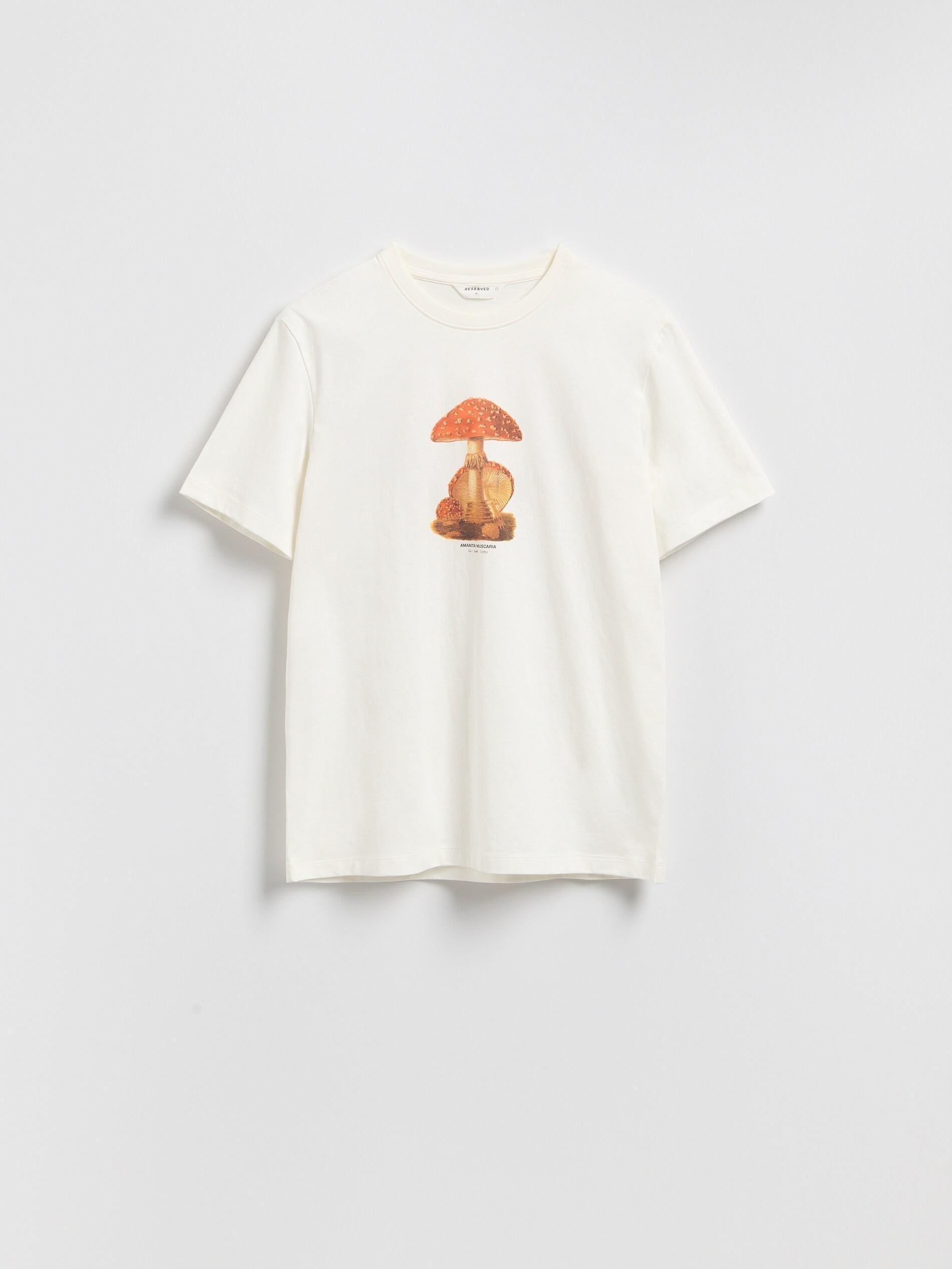 Cream Regular Fit Printed T-Shirt, Ivory, large image number 4