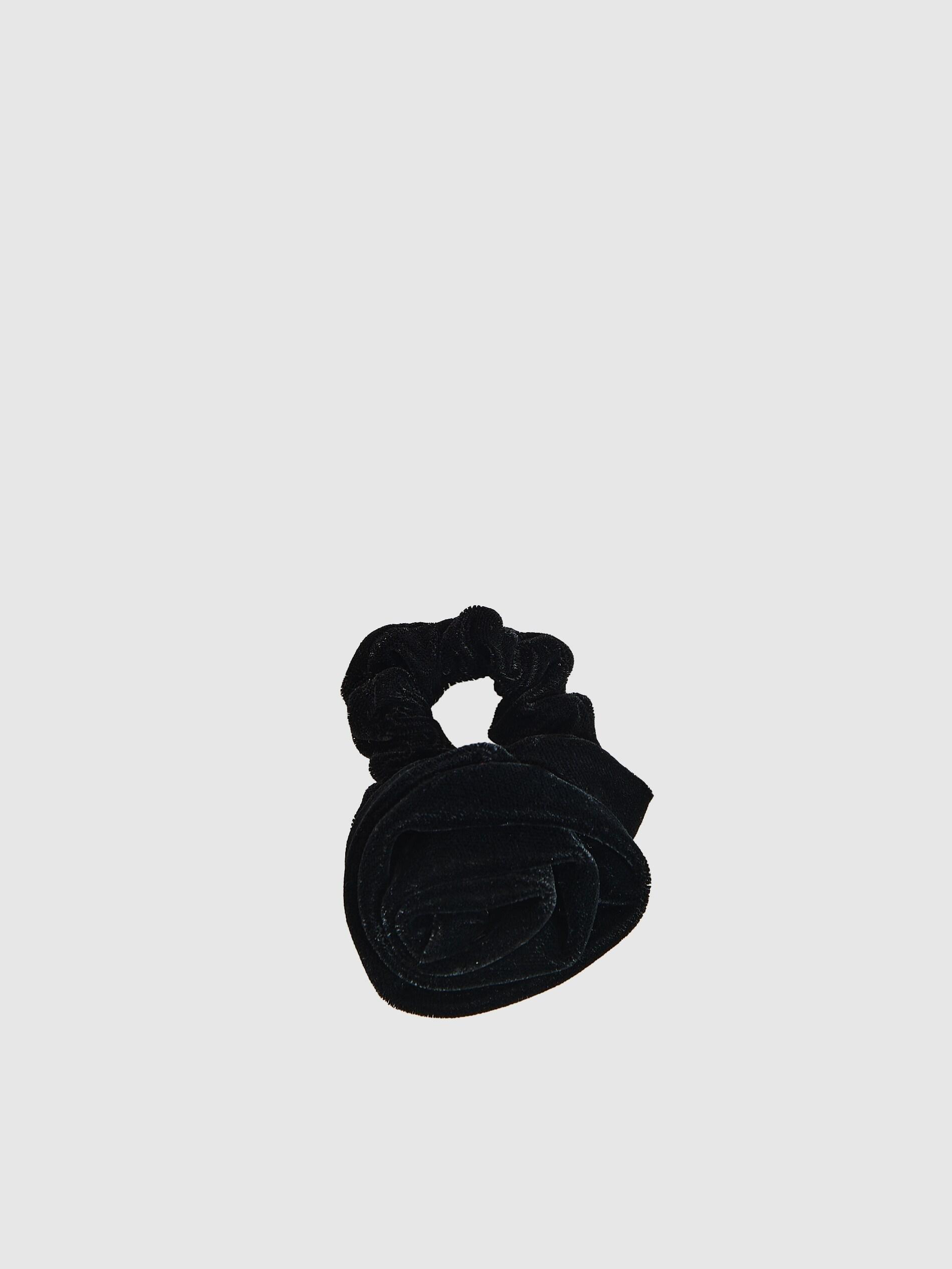Black Scrunchie, Black, medium