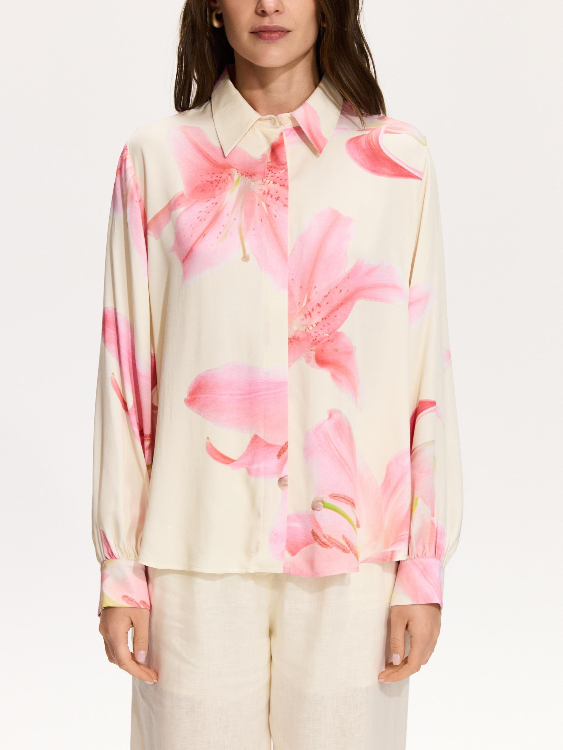 Multicolour Patterned Viscose Shirt, Multicolor, large image number 1
