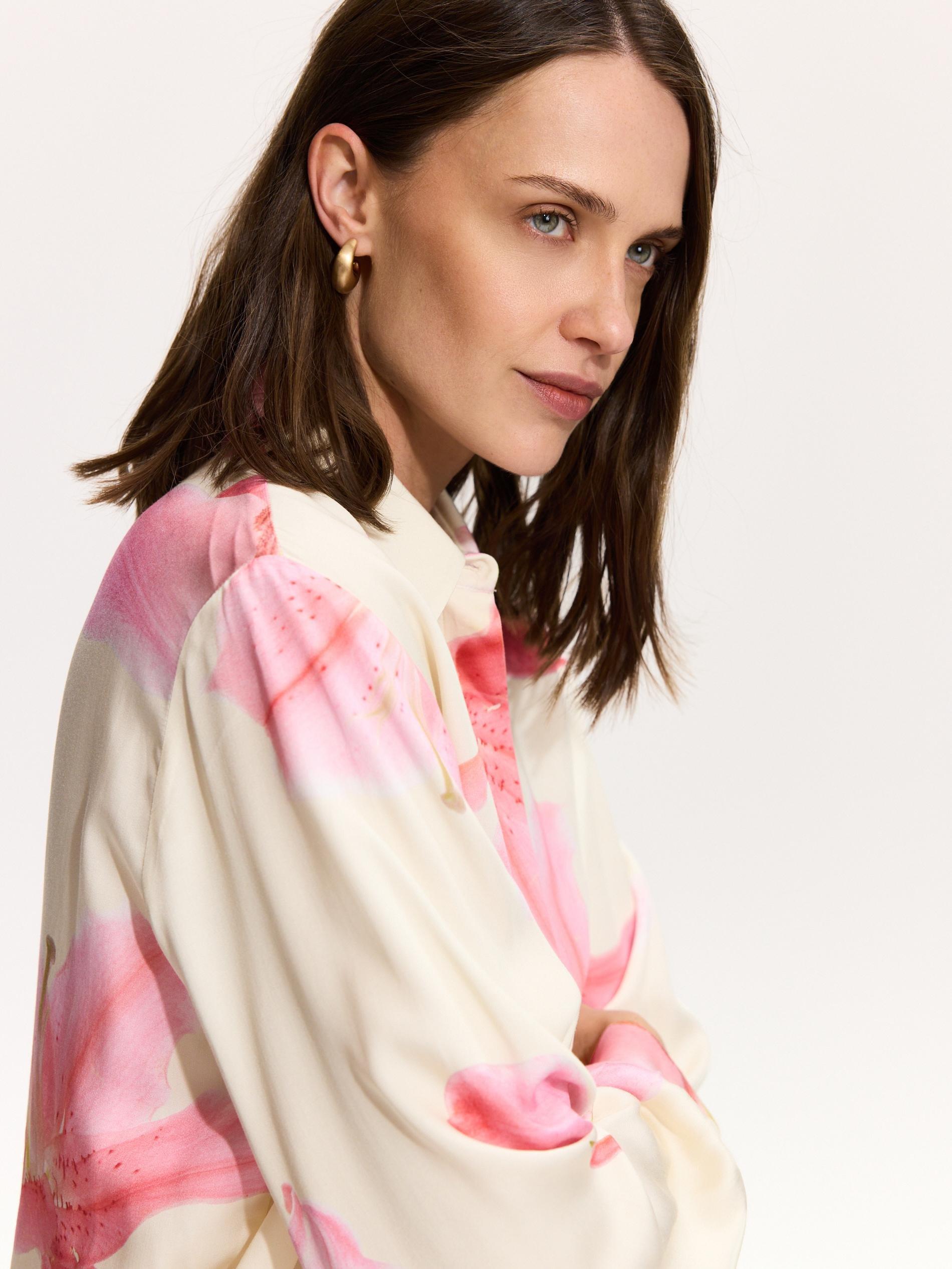 Multicolour Patterned Viscose Shirt, Multicolor, large image number 2