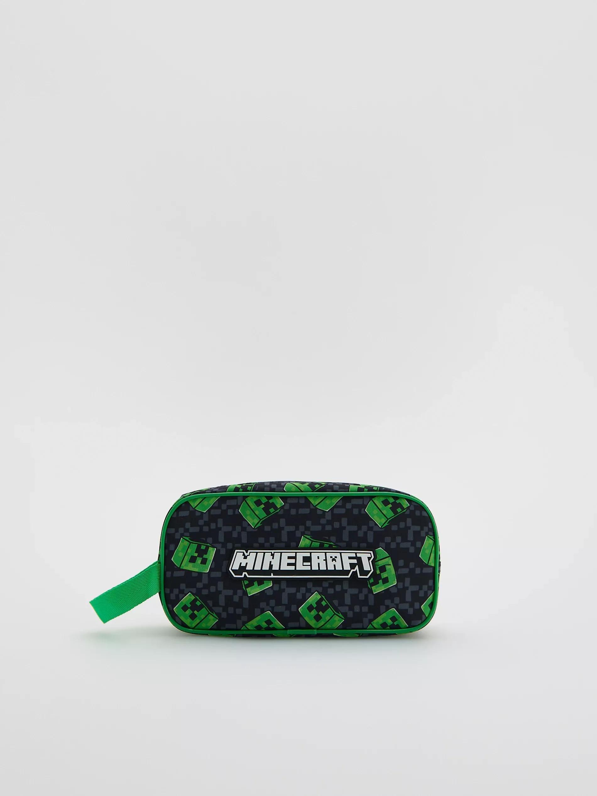 DARK GREEN Minecraft pencil case, Khaki, large image number 0