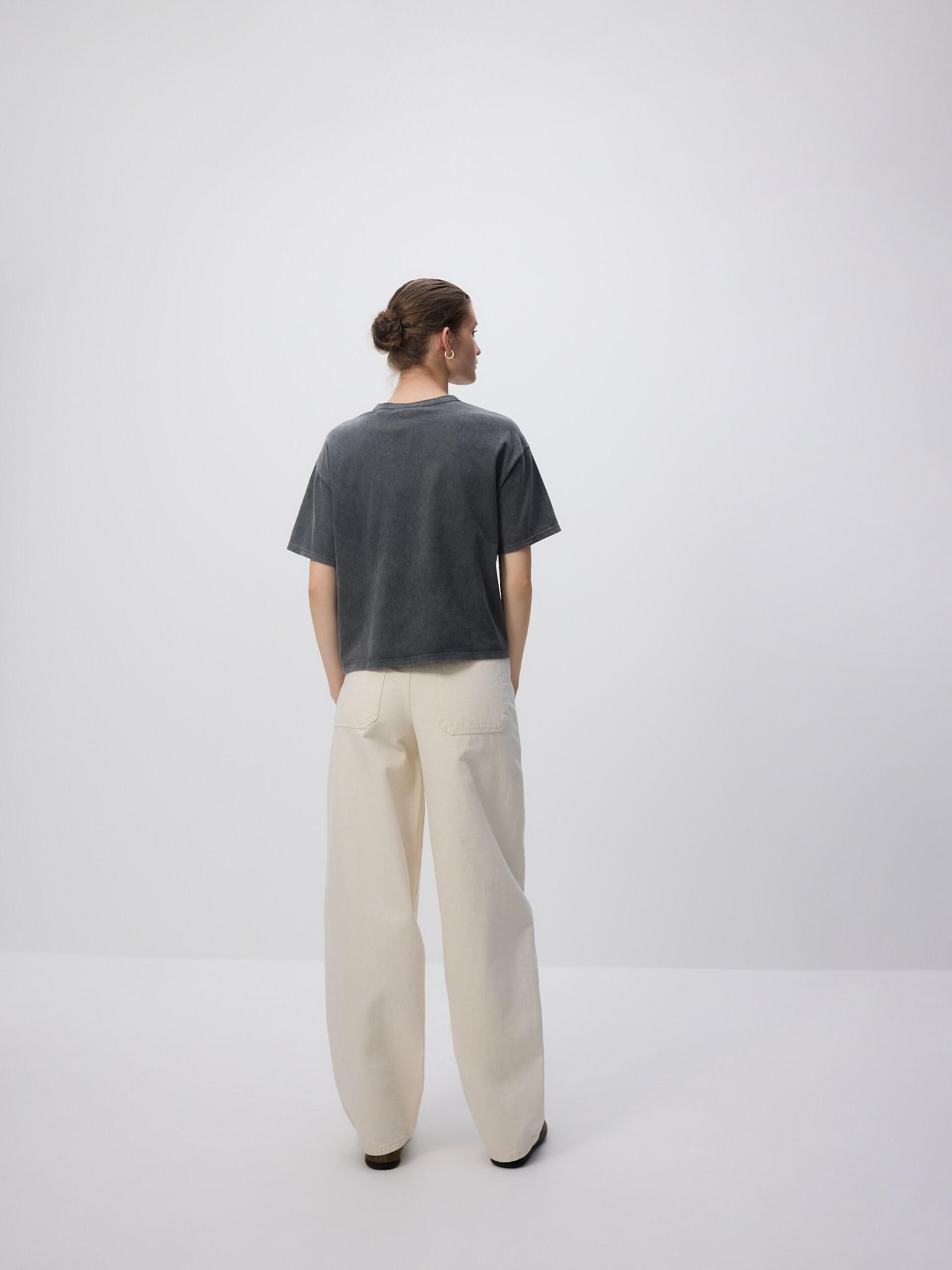 Grey T-Shirt With Print, Grey, large image number 3