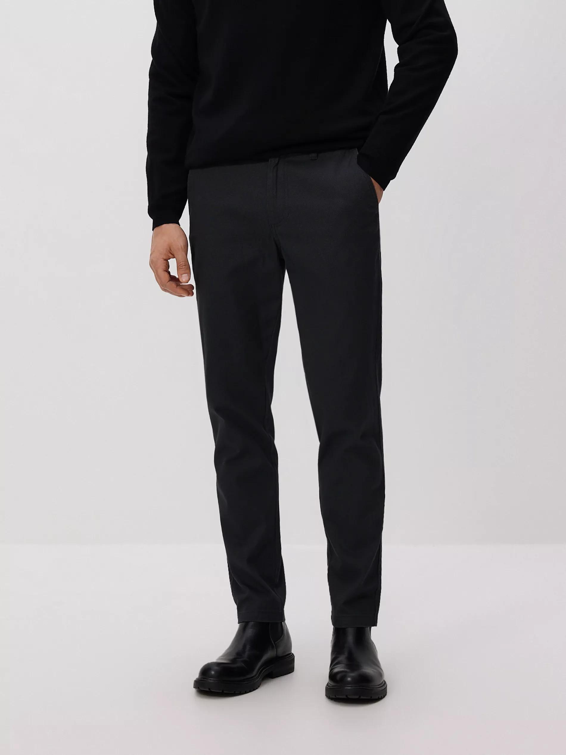 Grey Chino Slim Cotton Rich Trousers, Grey, medium