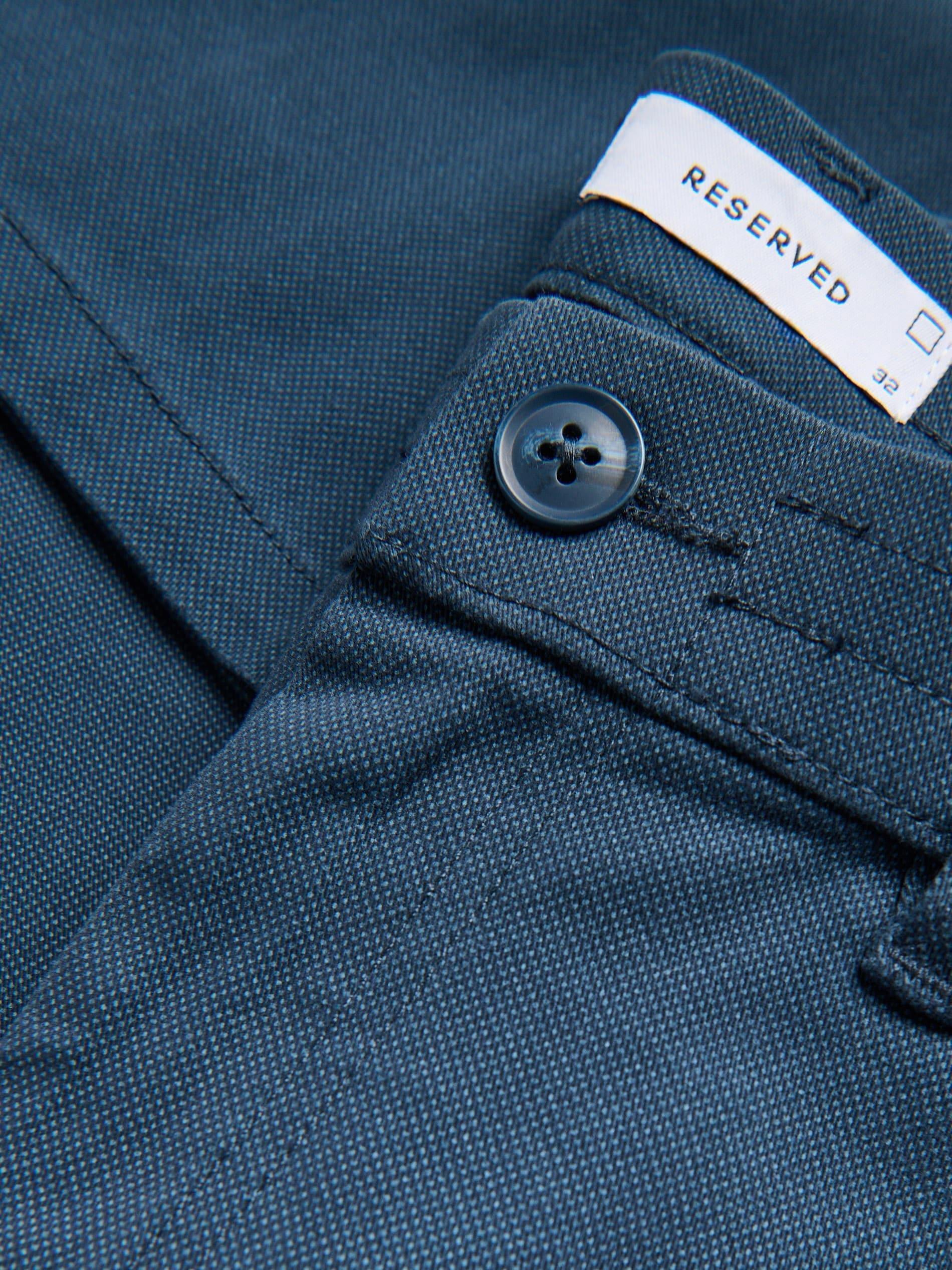 Navy Chino Slim Cotton Rich Trousers, 7401_95P, large image number 4