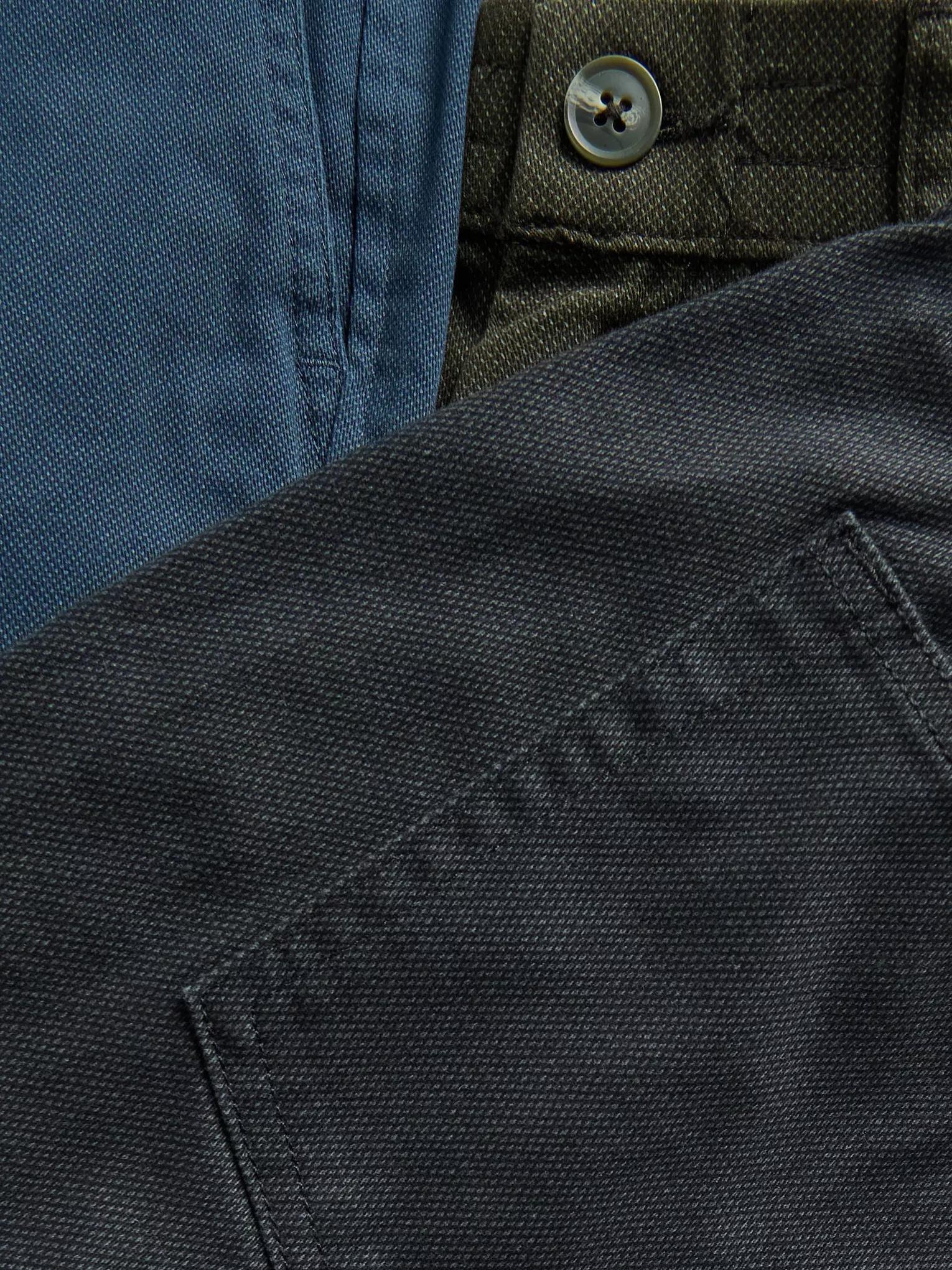 Navy Chino Slim Cotton Rich Trousers, 7401_95P, large image number 5