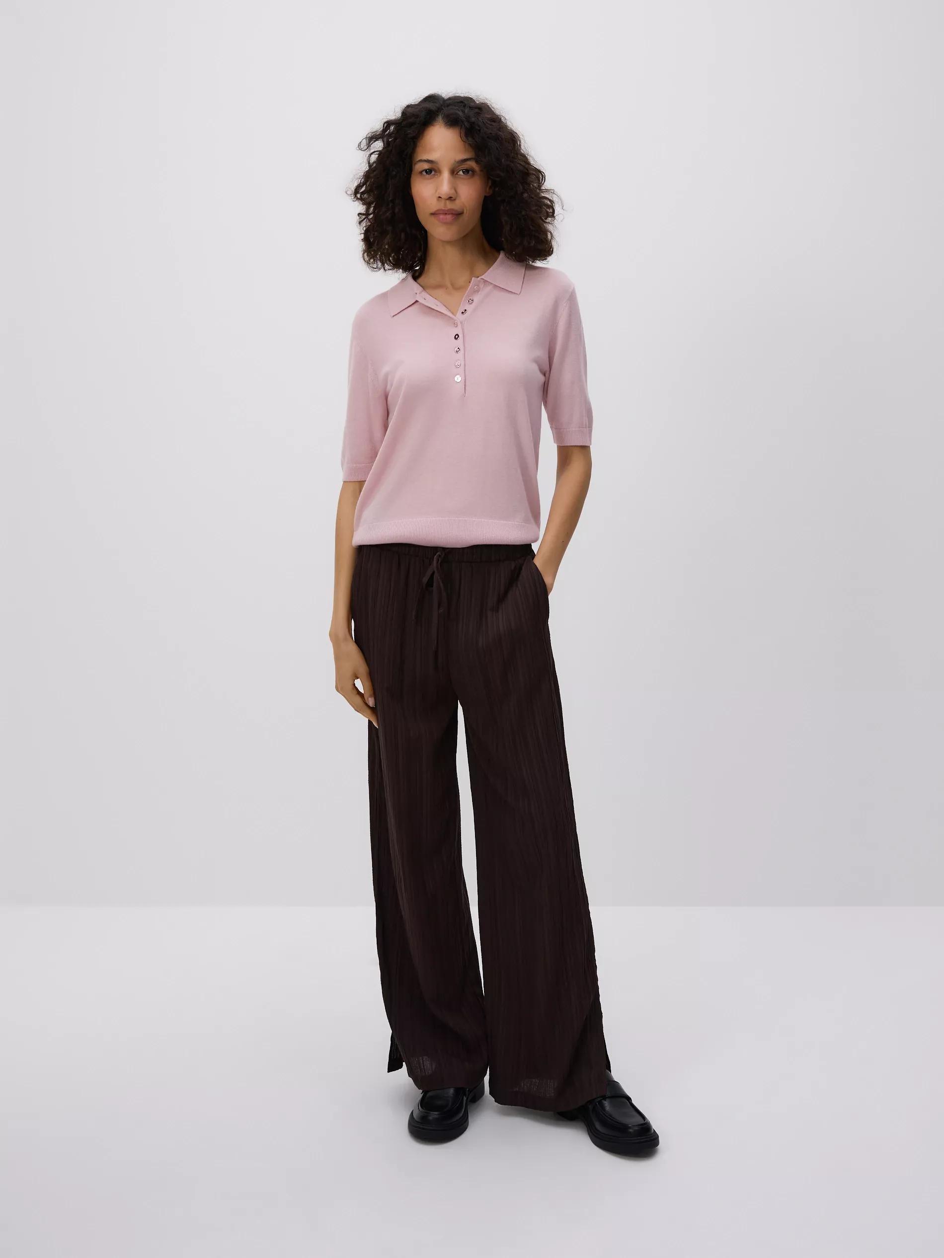 Brown Structural Fabric Trousers, , large image number 0