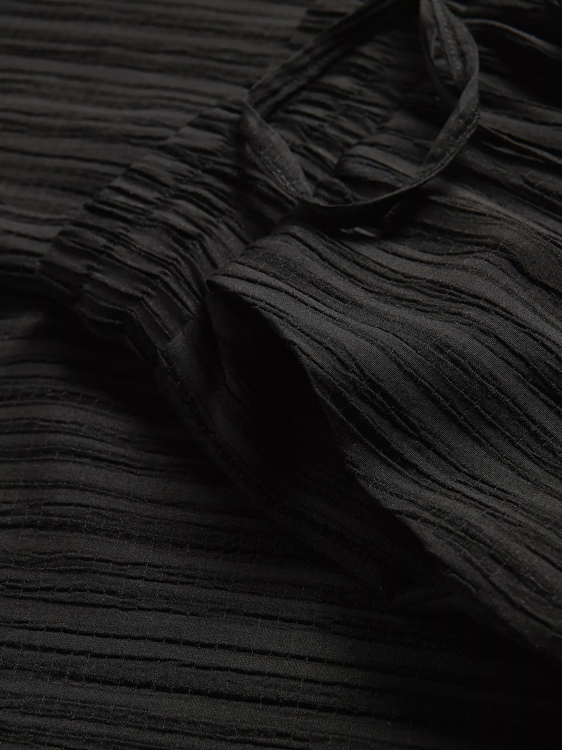 Black Structural Fabric Trousers, , large image number 1