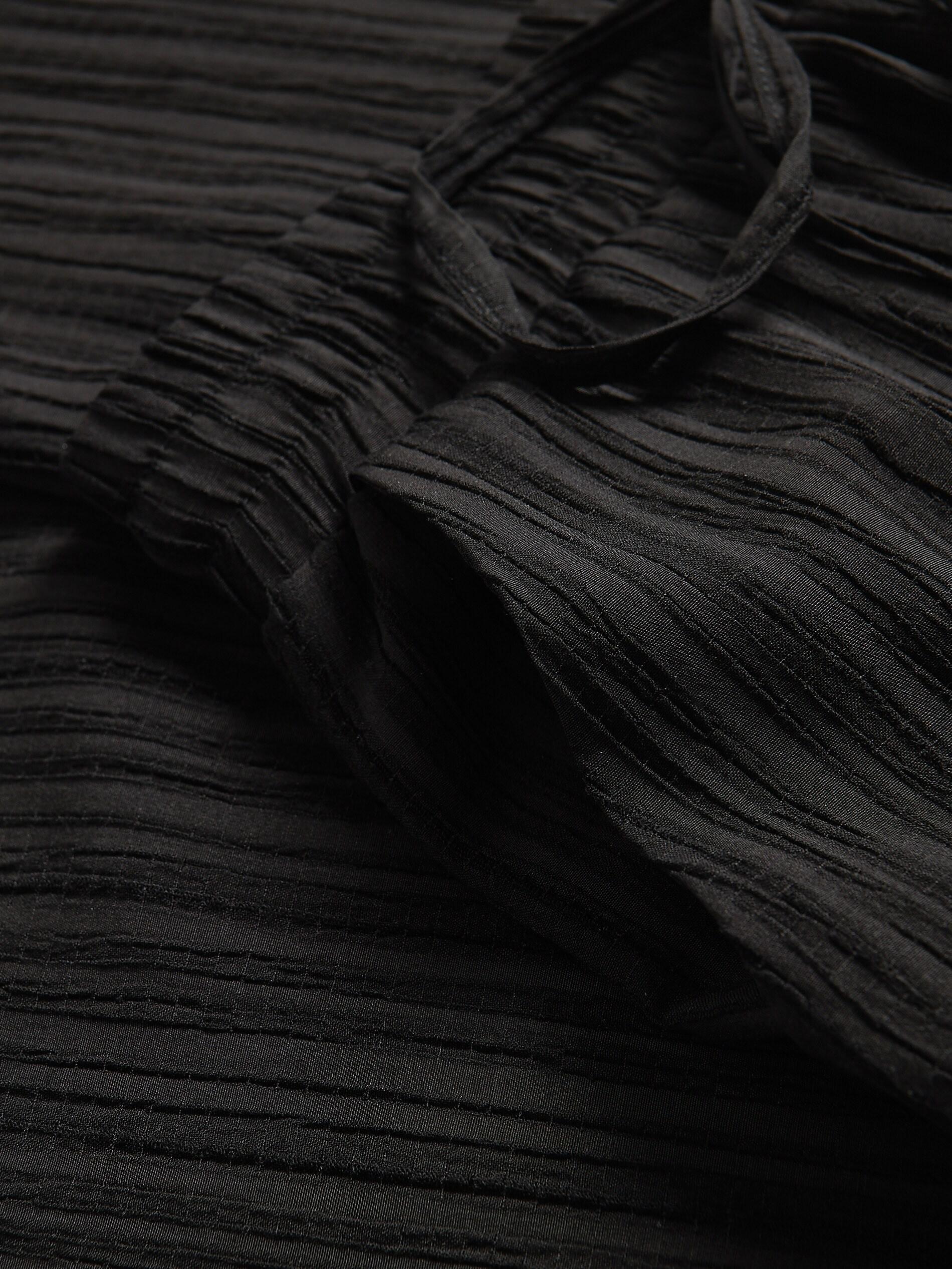 Black Structural Fabric Trousers, Black, large image number 5