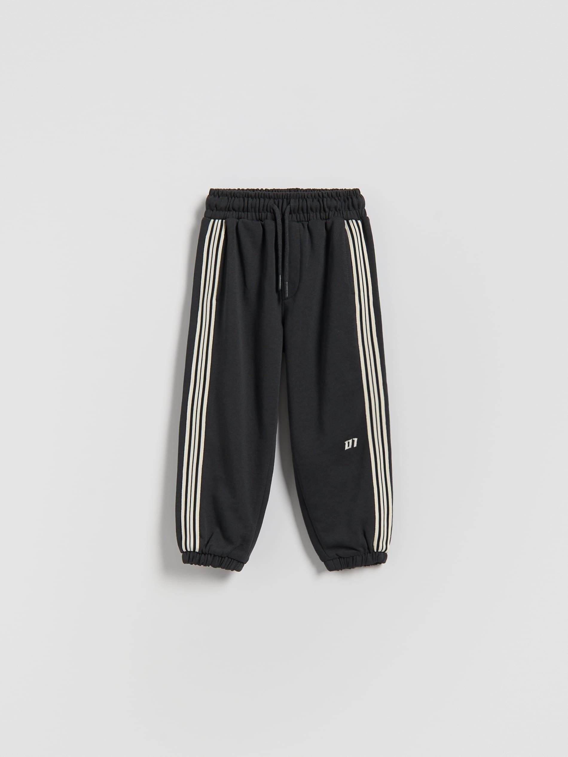 Grey Cotton Joggers, Grey, medium