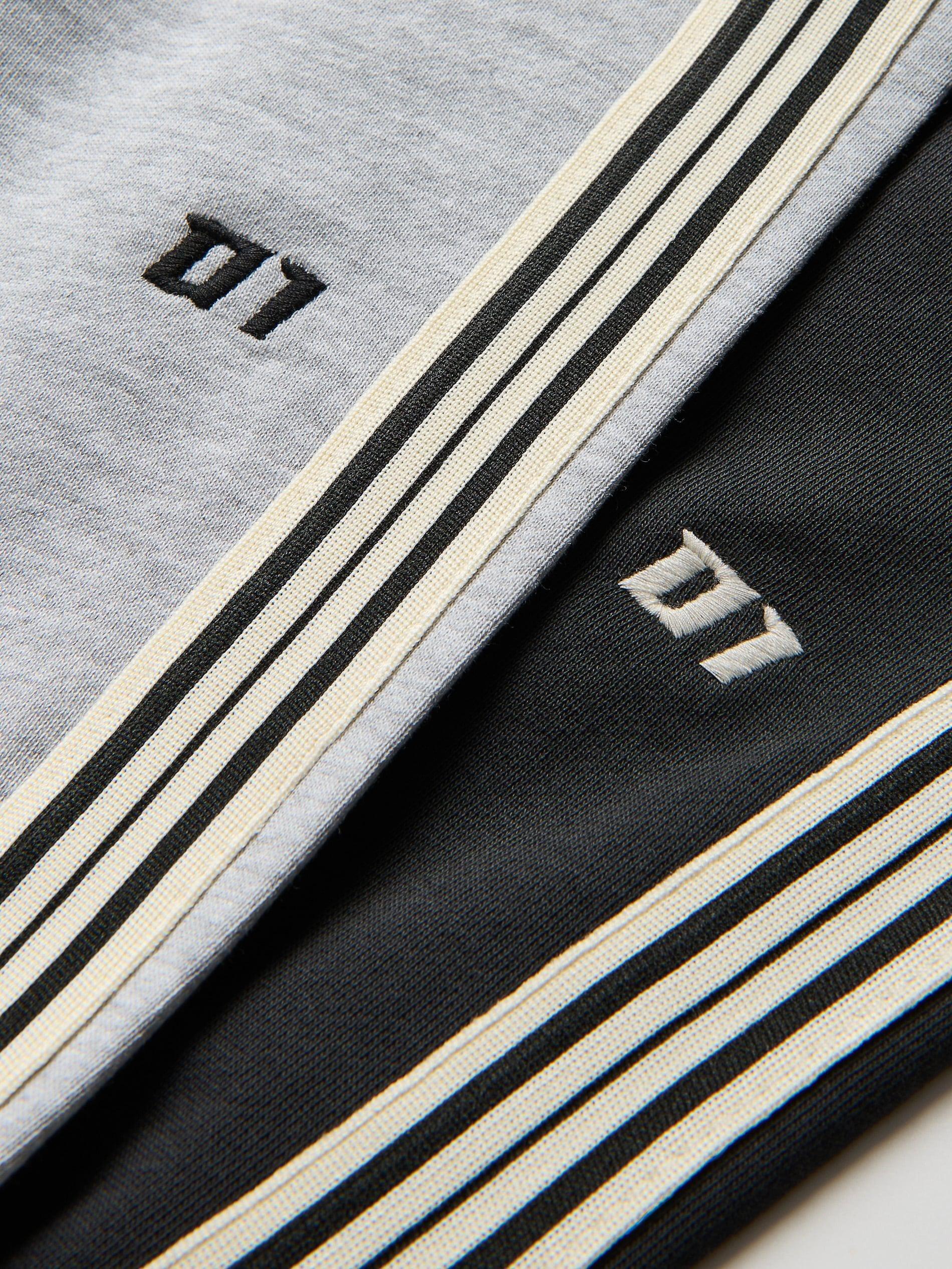 Grey Cotton Joggers, Grey, large image number 1