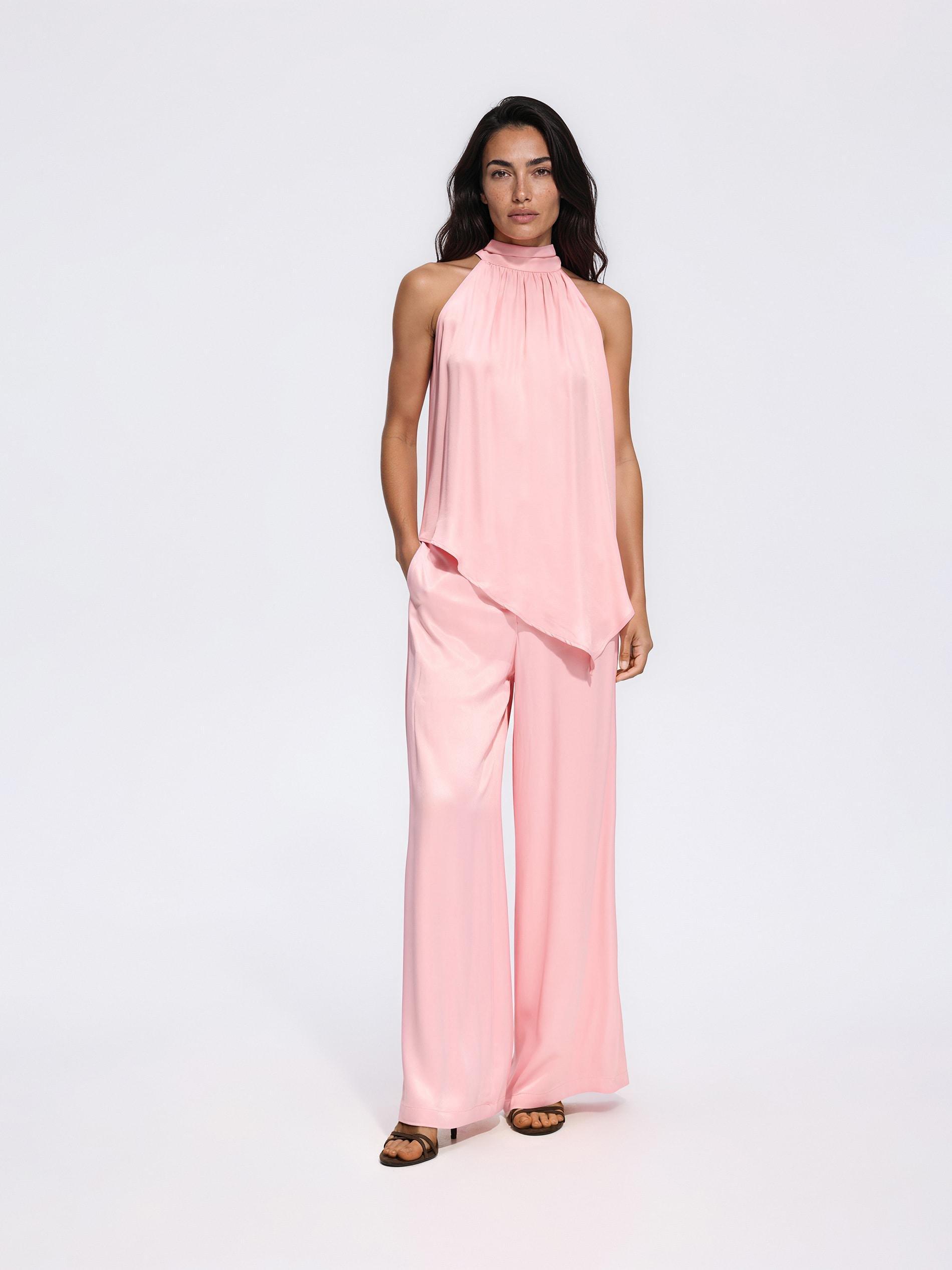 Pink Viscose Blouse, Pink, large image number 1