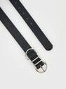 Reserved - black Faux leather belt