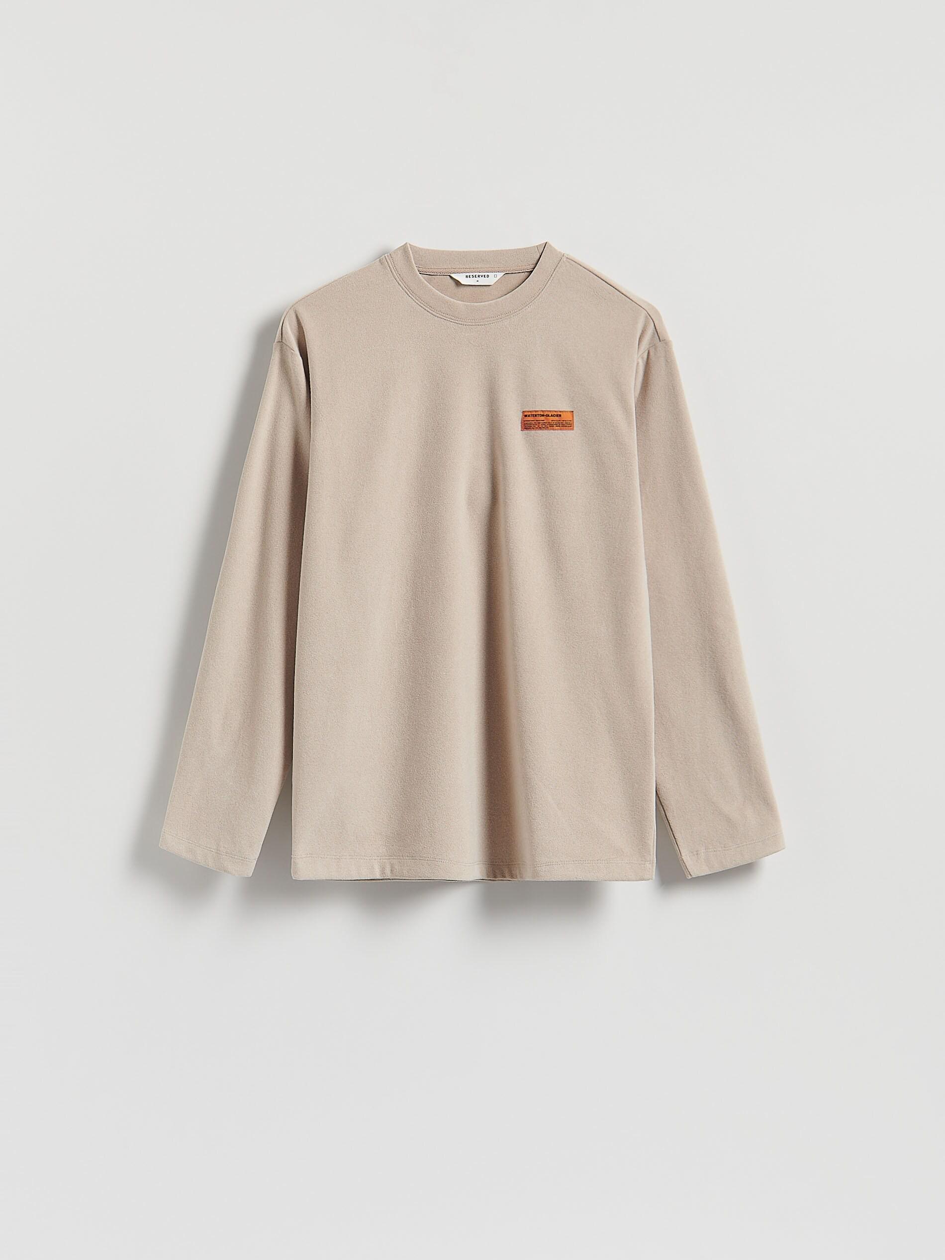 Beige Regular Fit Long Sleeve T-Shirt, Beige, large image number 4