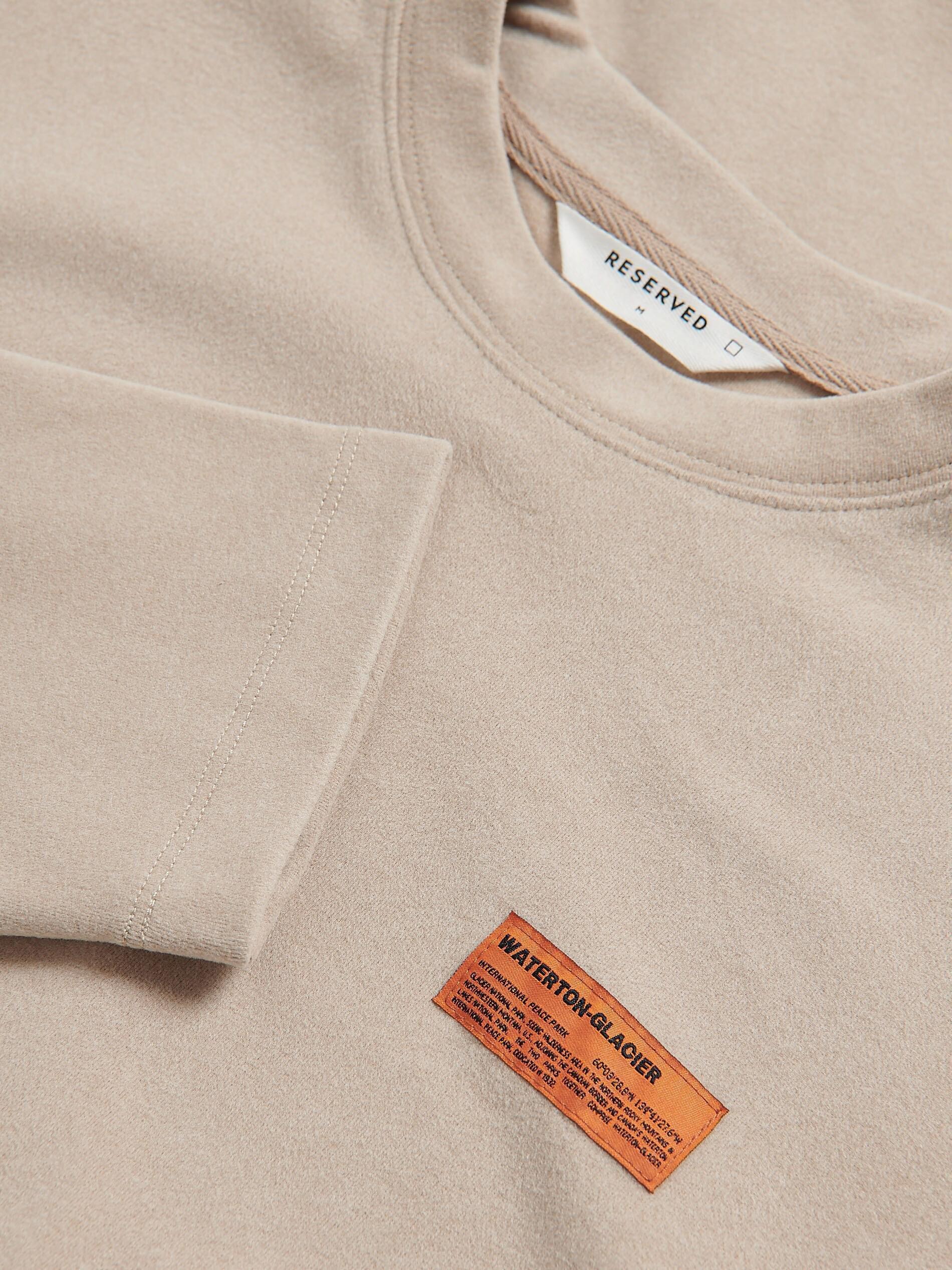 Beige Regular Fit Long Sleeve T-Shirt, Beige, large image number 5