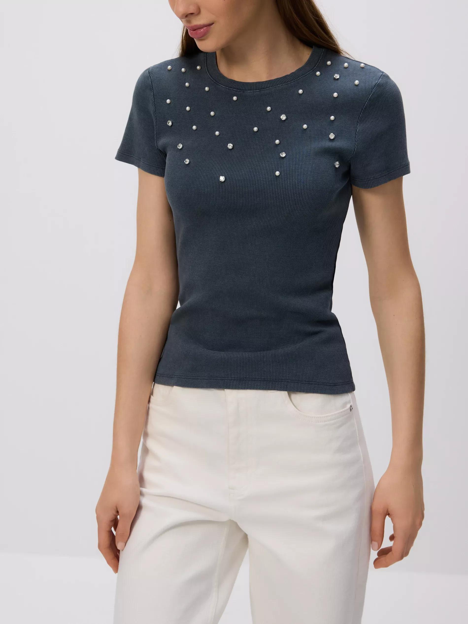 DARK GREY LADIES` T-SHIRT, , large image number 3