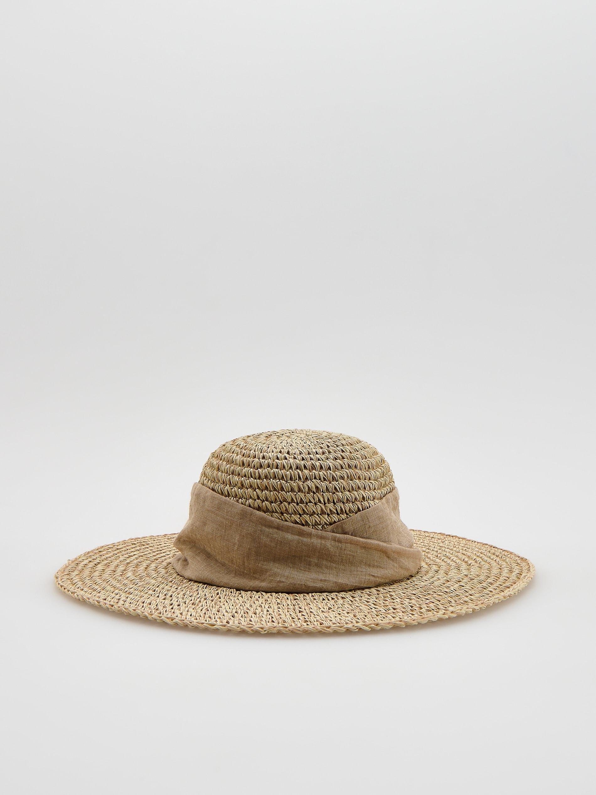Cream Hat With Strap, Ivory, large image number 4