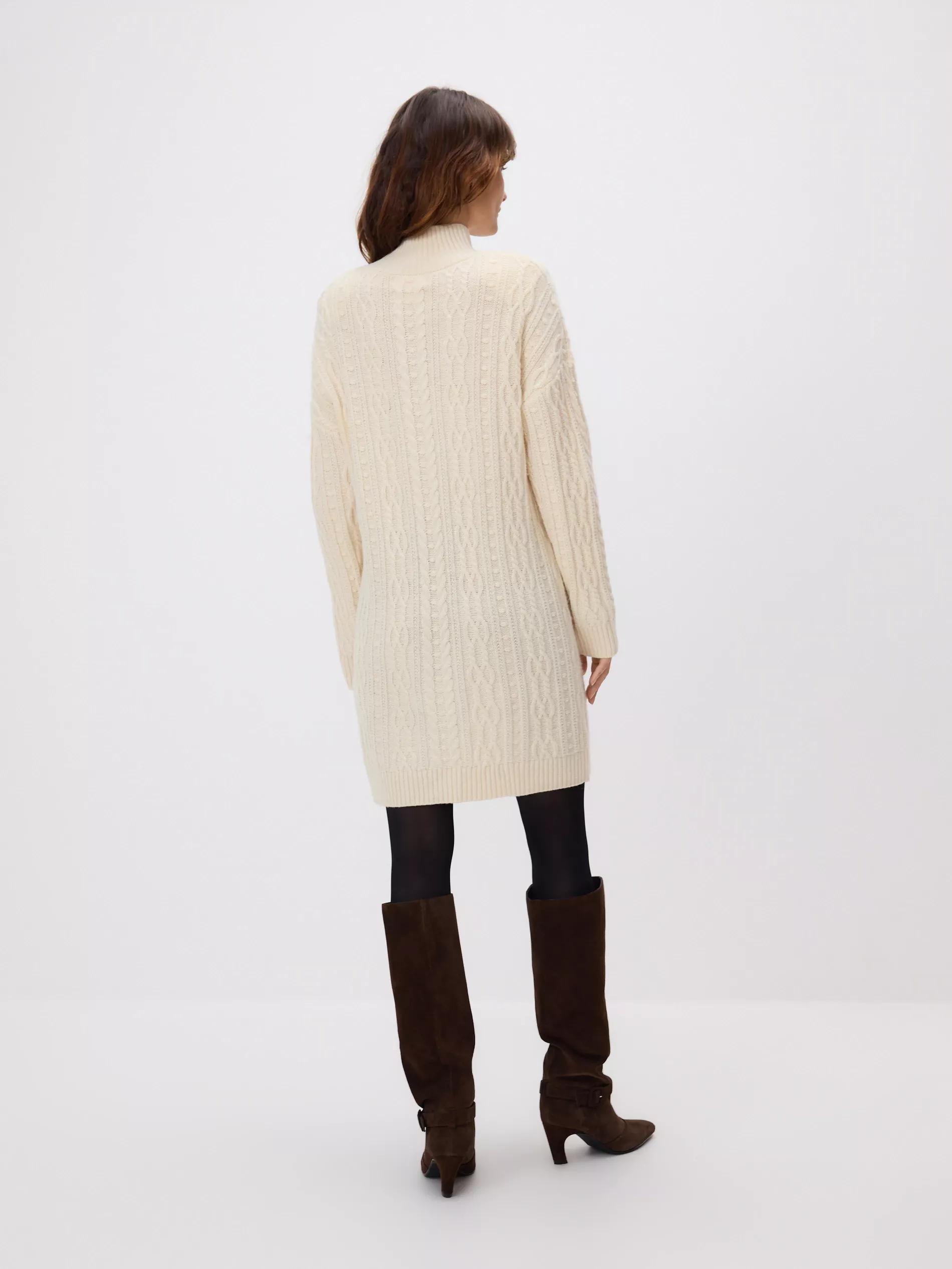 CREAM Wool blend dress, Ivory, large image number 4