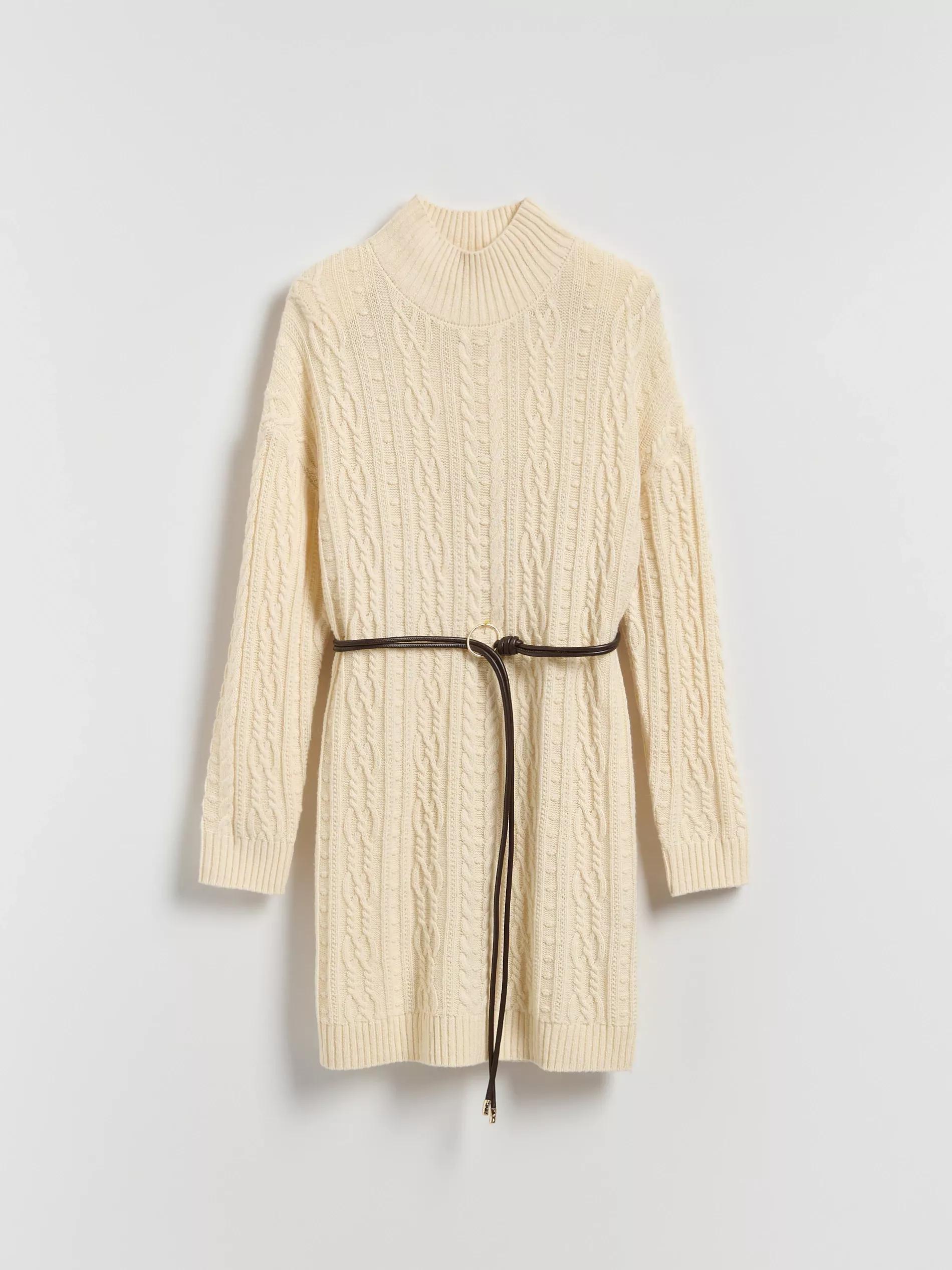 CREAM Wool blend dress, Ivory, large image number 5