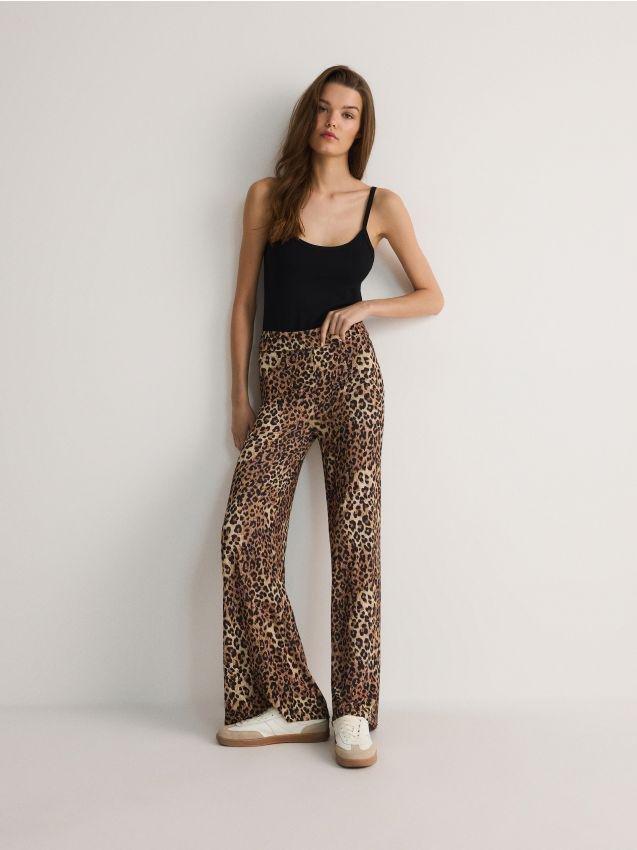 Multicolour Wide Leg Trousers, , large image number 0