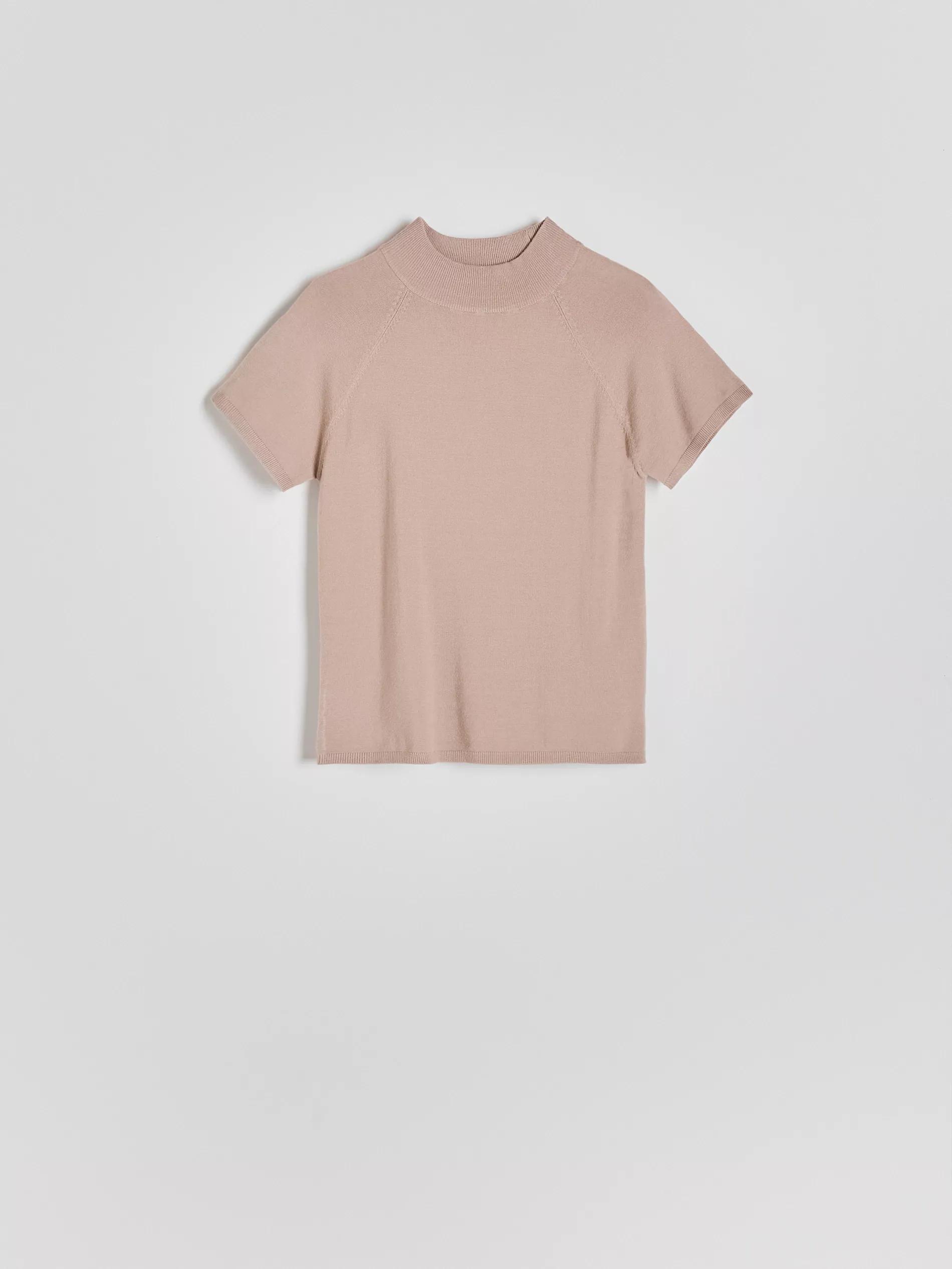 Beige Short Sleeve Jumper, , large image number 4