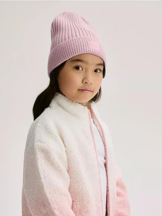 Pink Jersey Beanie Made Of Viscose Blend, , large image number 0