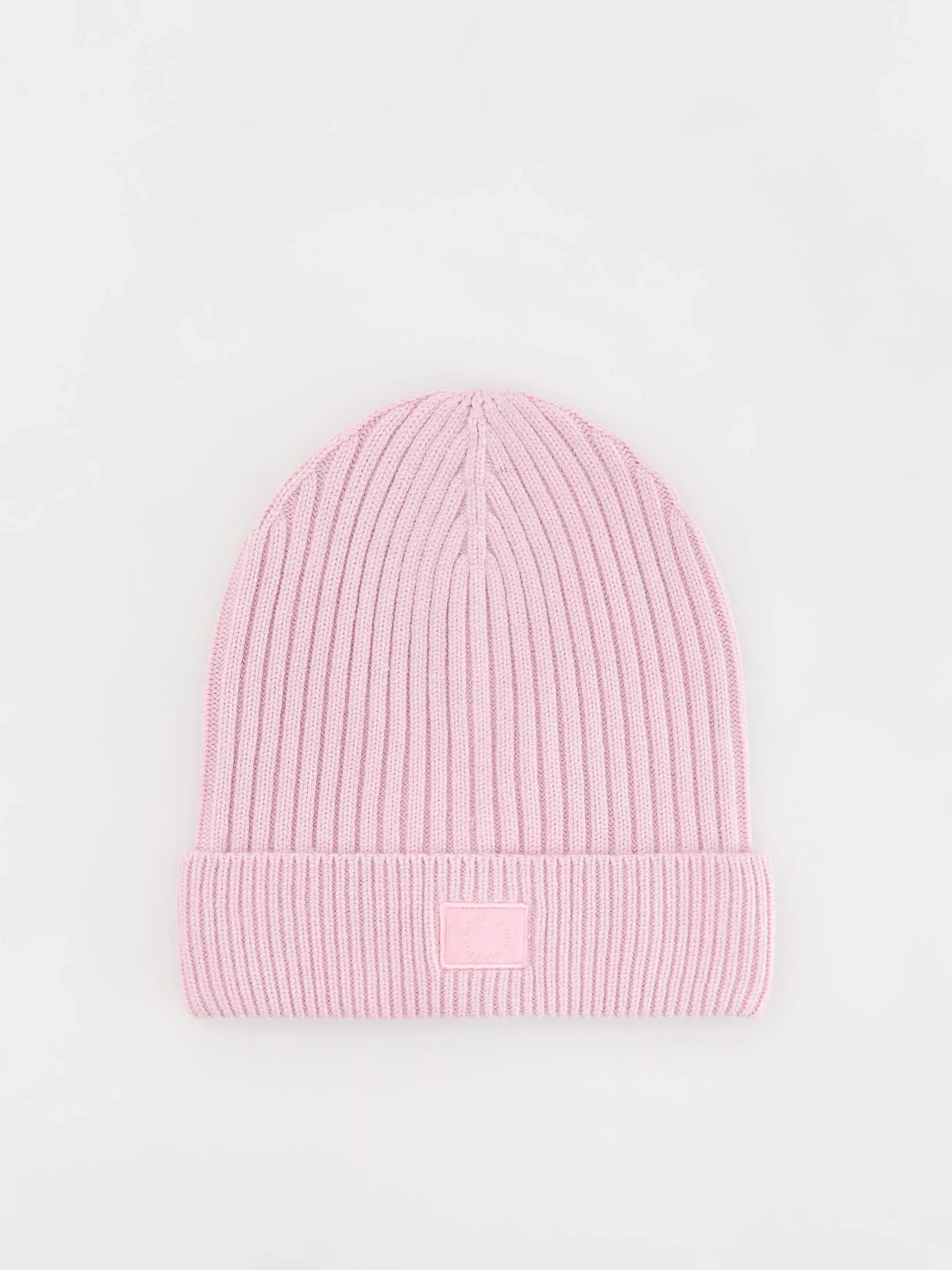 Pink Jersey Beanie Made Of Viscose Blend, , large image number 2