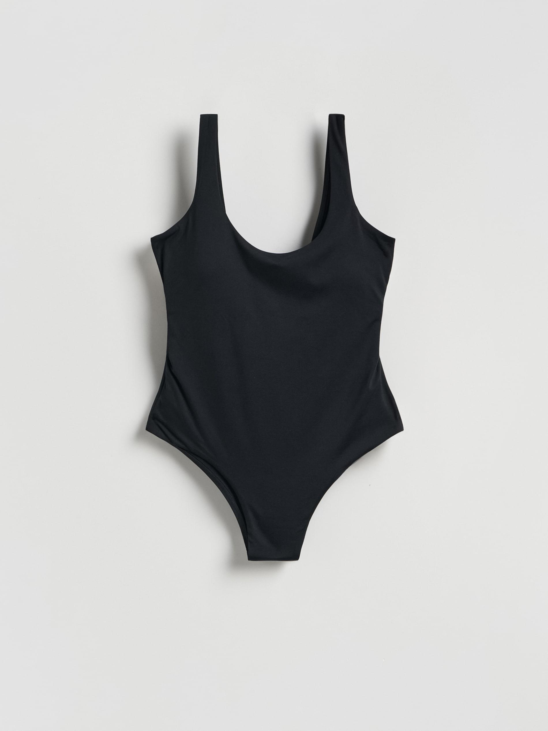 Black One Piece Swimsuit, Black, large image number 3