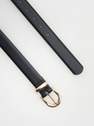 Reserved - black Belt with decorative buckle