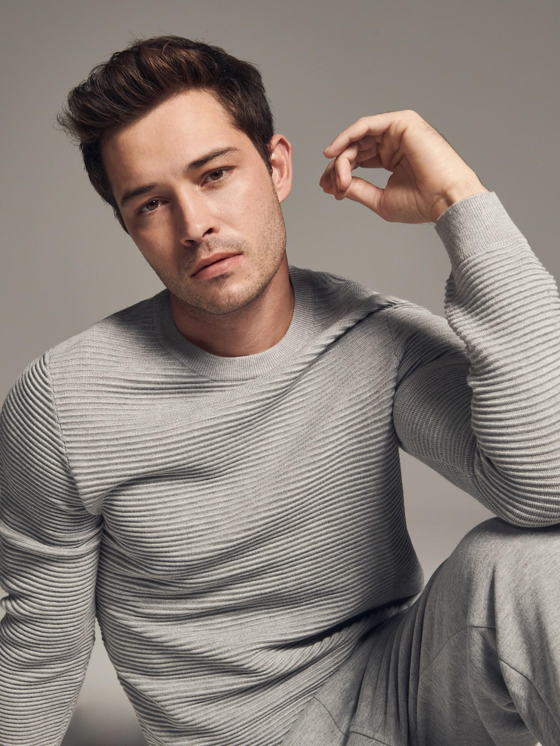 Light Grey Ribbed Knit Sweater, , large image number 2