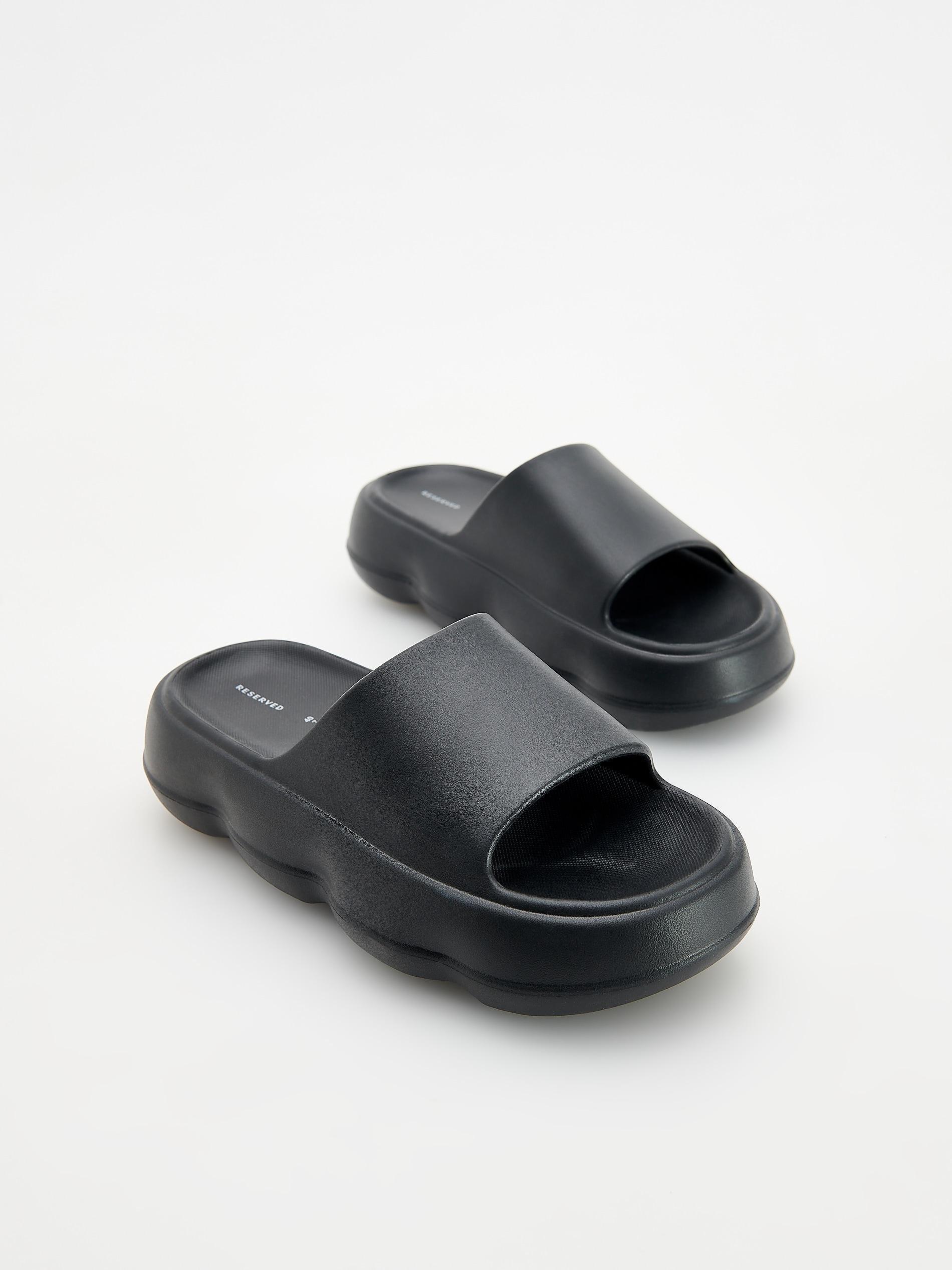 Black Flip On Slippers, , large image number 3