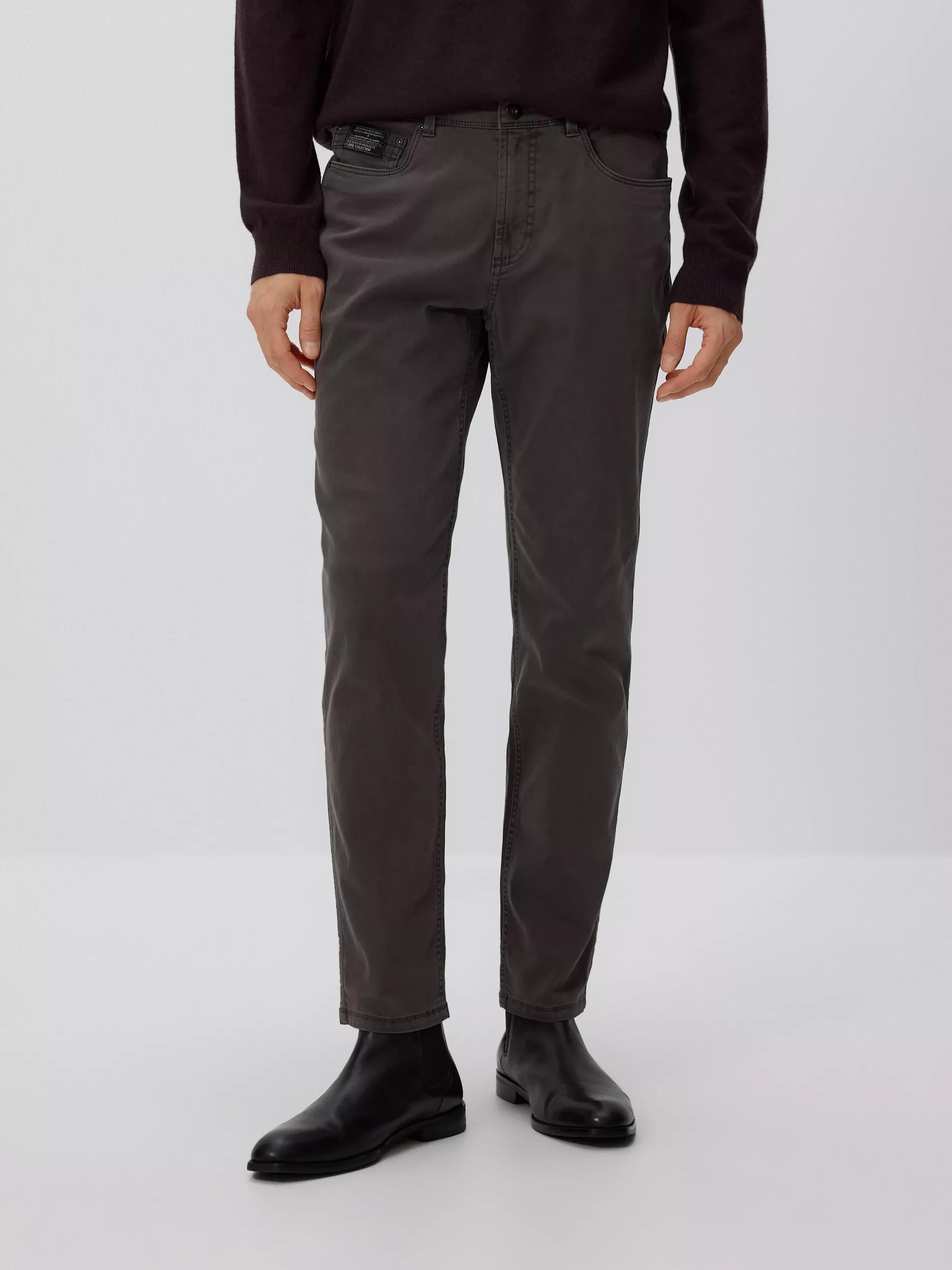Grey Slim Trousers, Grey, large image number 0