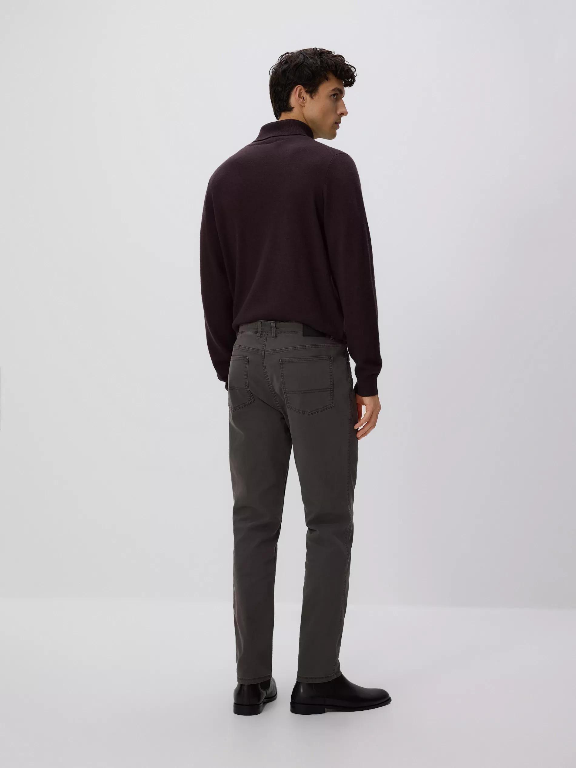 Grey Slim Trousers, Grey, medium