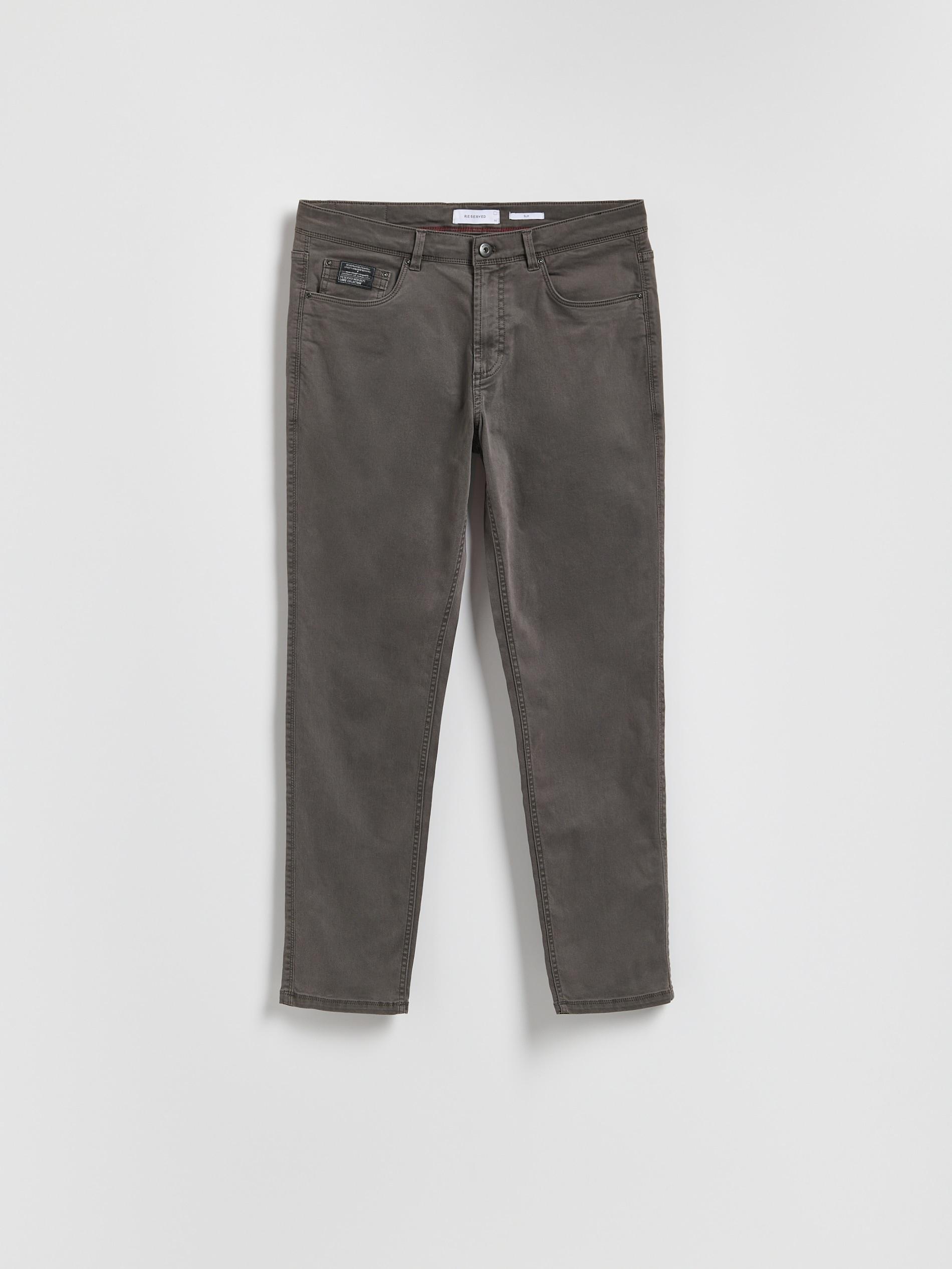 Grey Slim Trousers, Grey, large image number 3