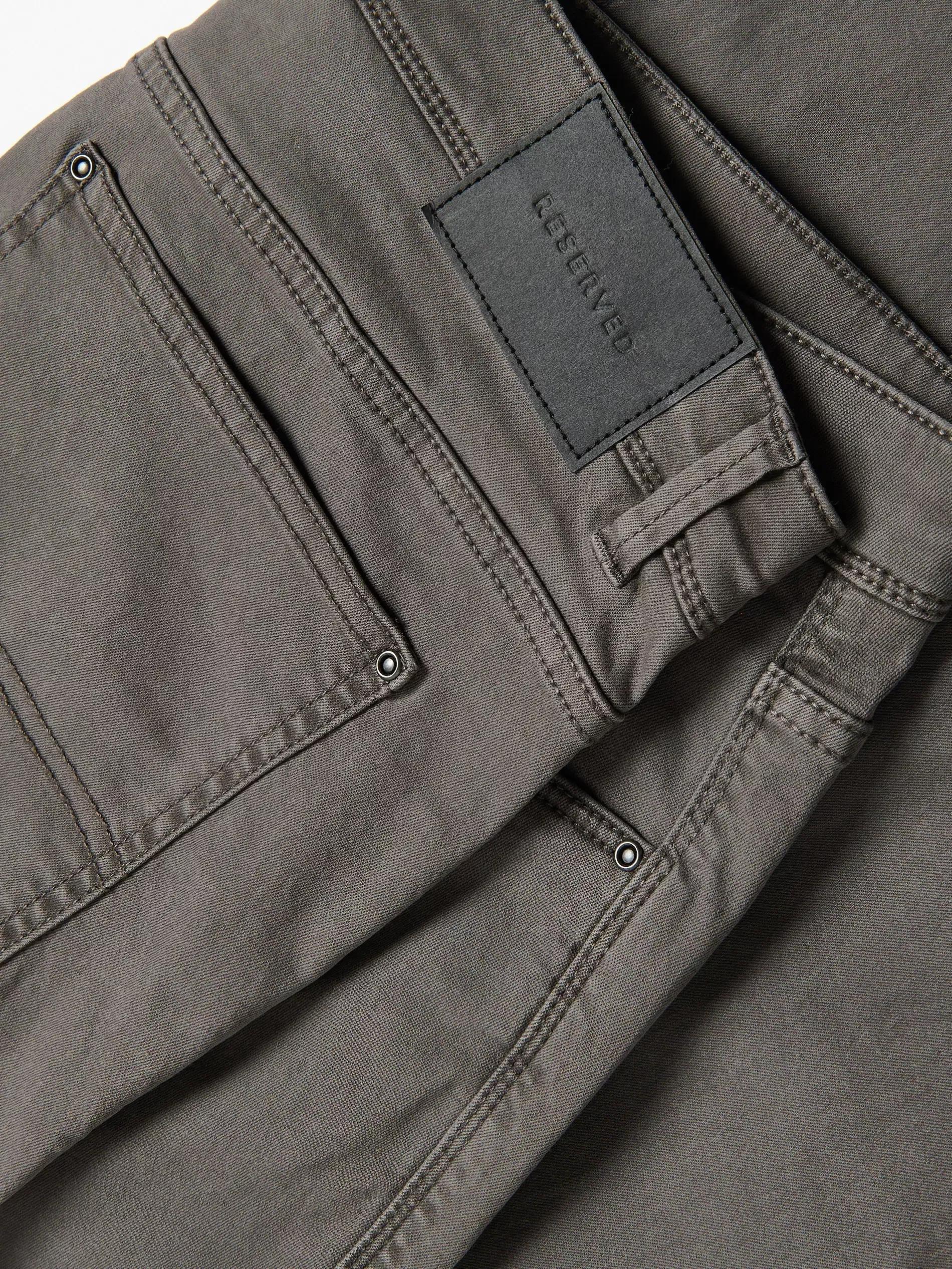 Grey Slim Trousers, Grey, large image number 4
