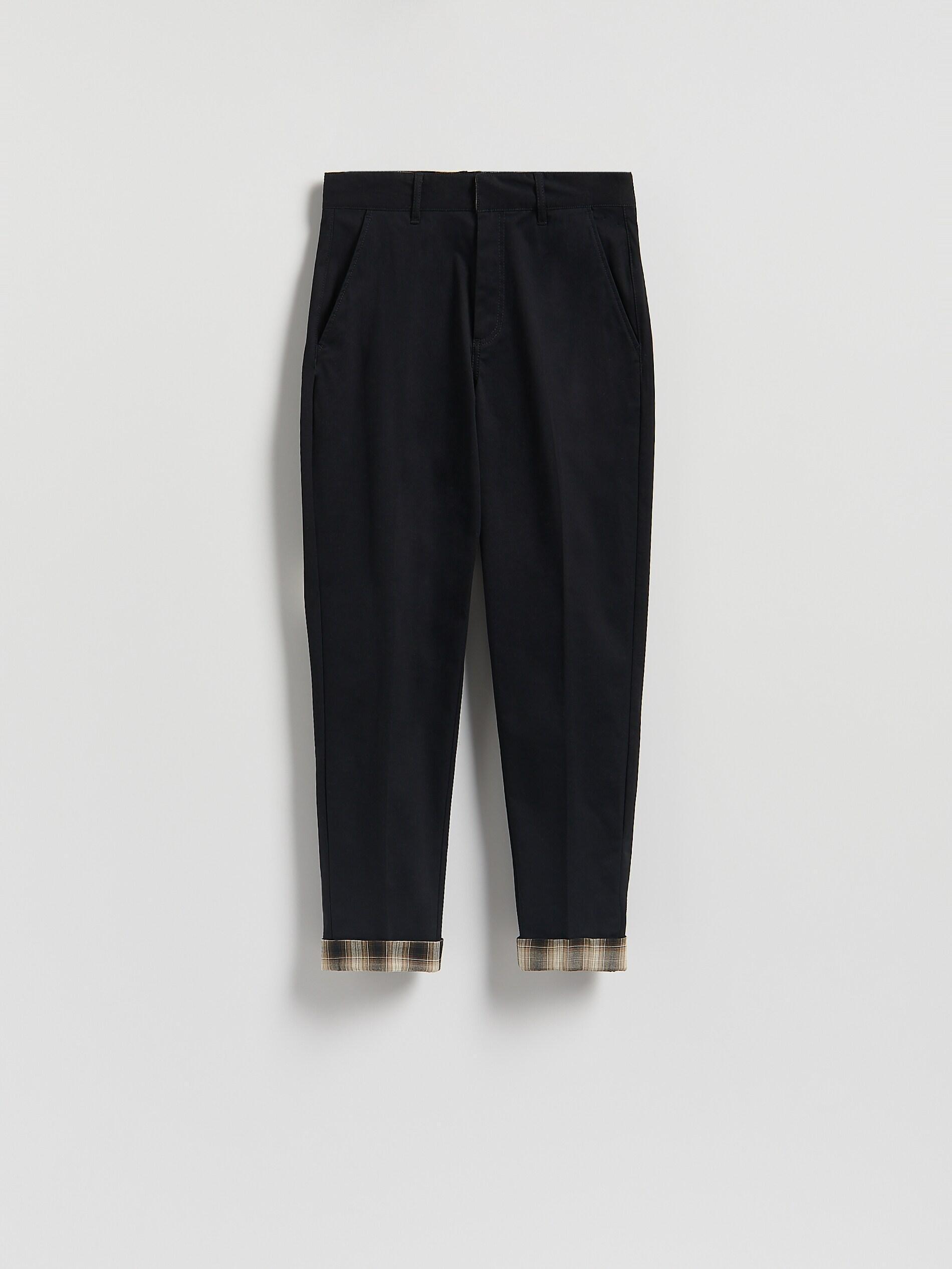 Black Carrot Slim Trousers, Black, large image number 4