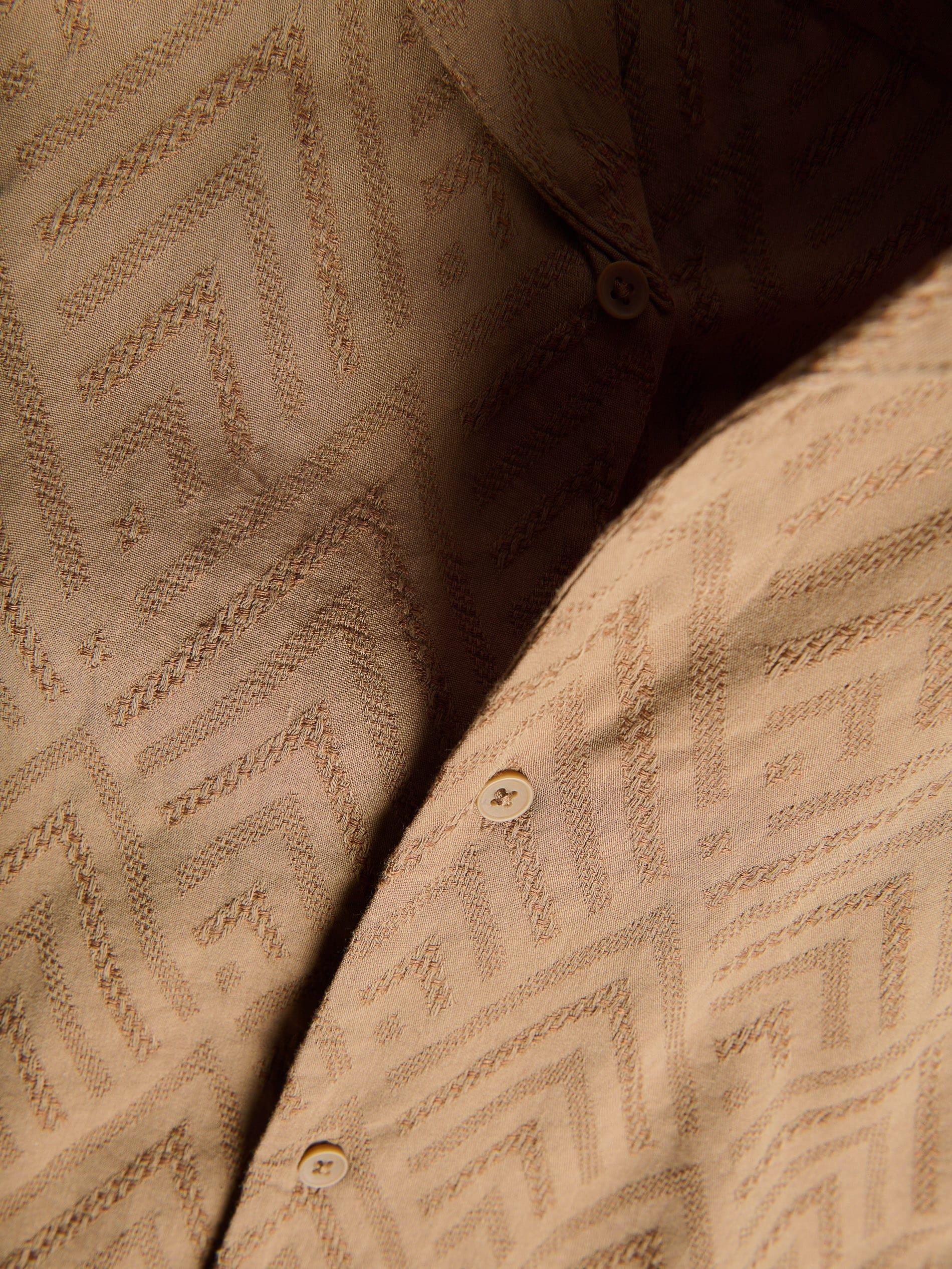 Brown Regular Fit Patterned Shirt, Brown, large image number 4
