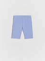 Reserved - Blue Cotton Rich Biker Shorts, Kids Girls