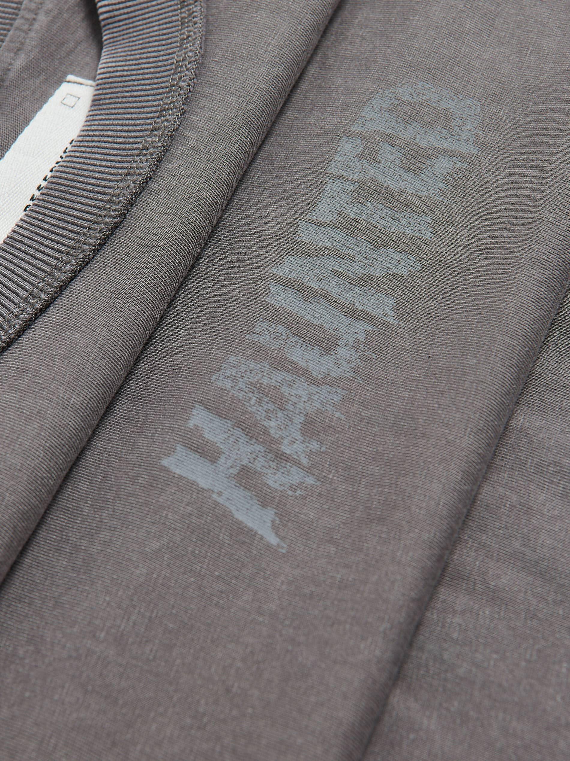 Grey Boxy T-Shirt With Print, Grey, large image number 5