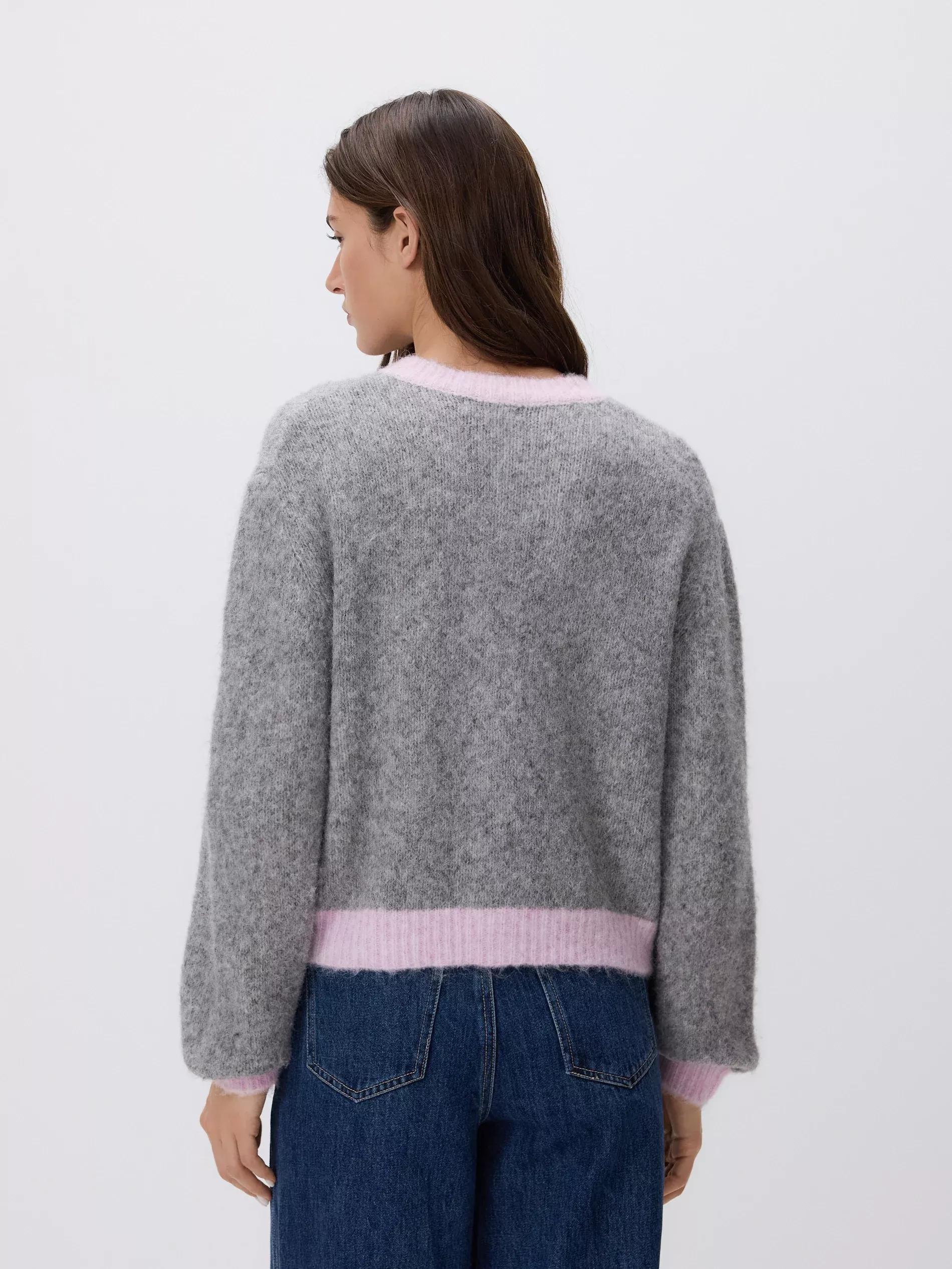 Multicolour Cardigan With Contrast Piping, Multicolor, large image number 1