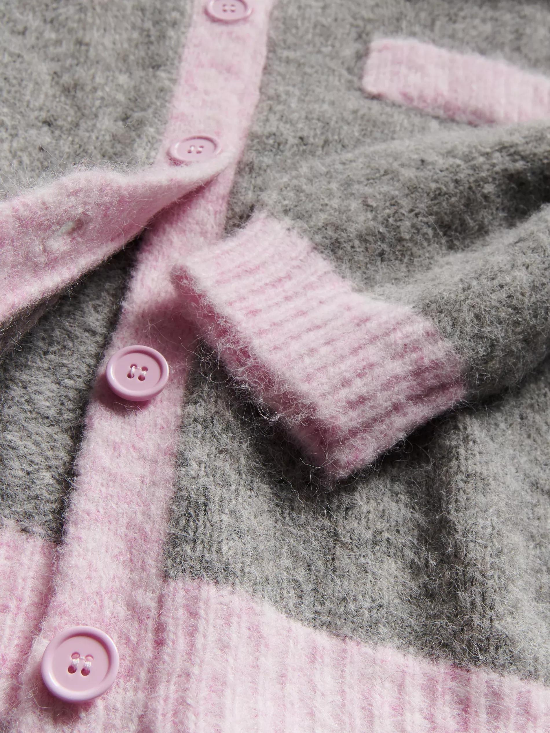 Multicolour Cardigan With Contrast Piping, Multicolor, large image number 5